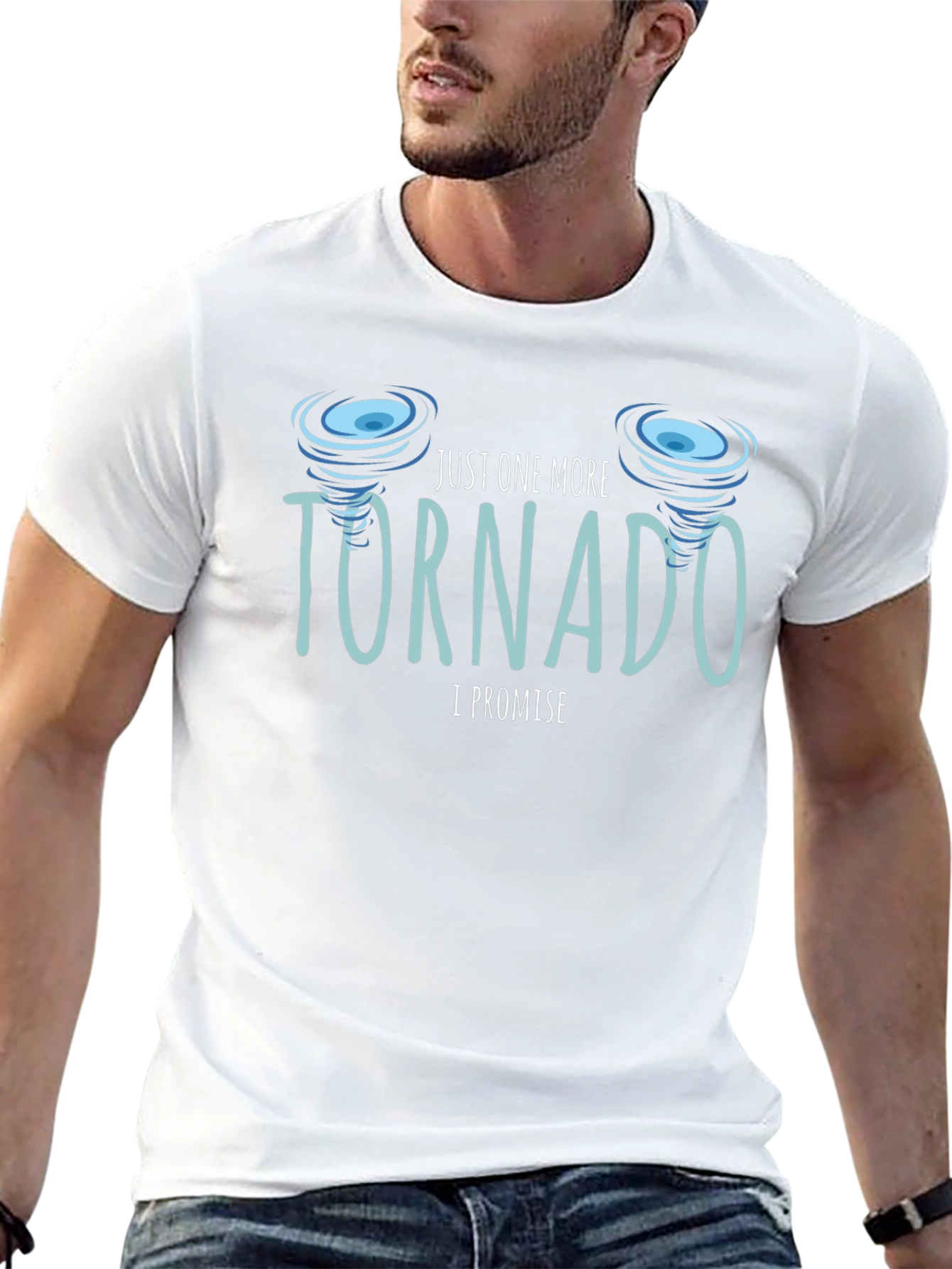 Just One More Tornado Black T-Shirt