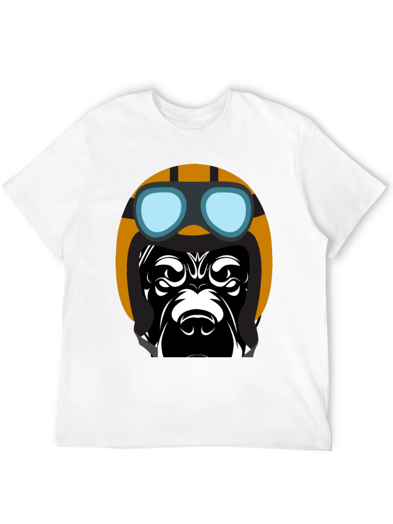 Cool Dog Pilot T-Shirt - Black Graphic Tee