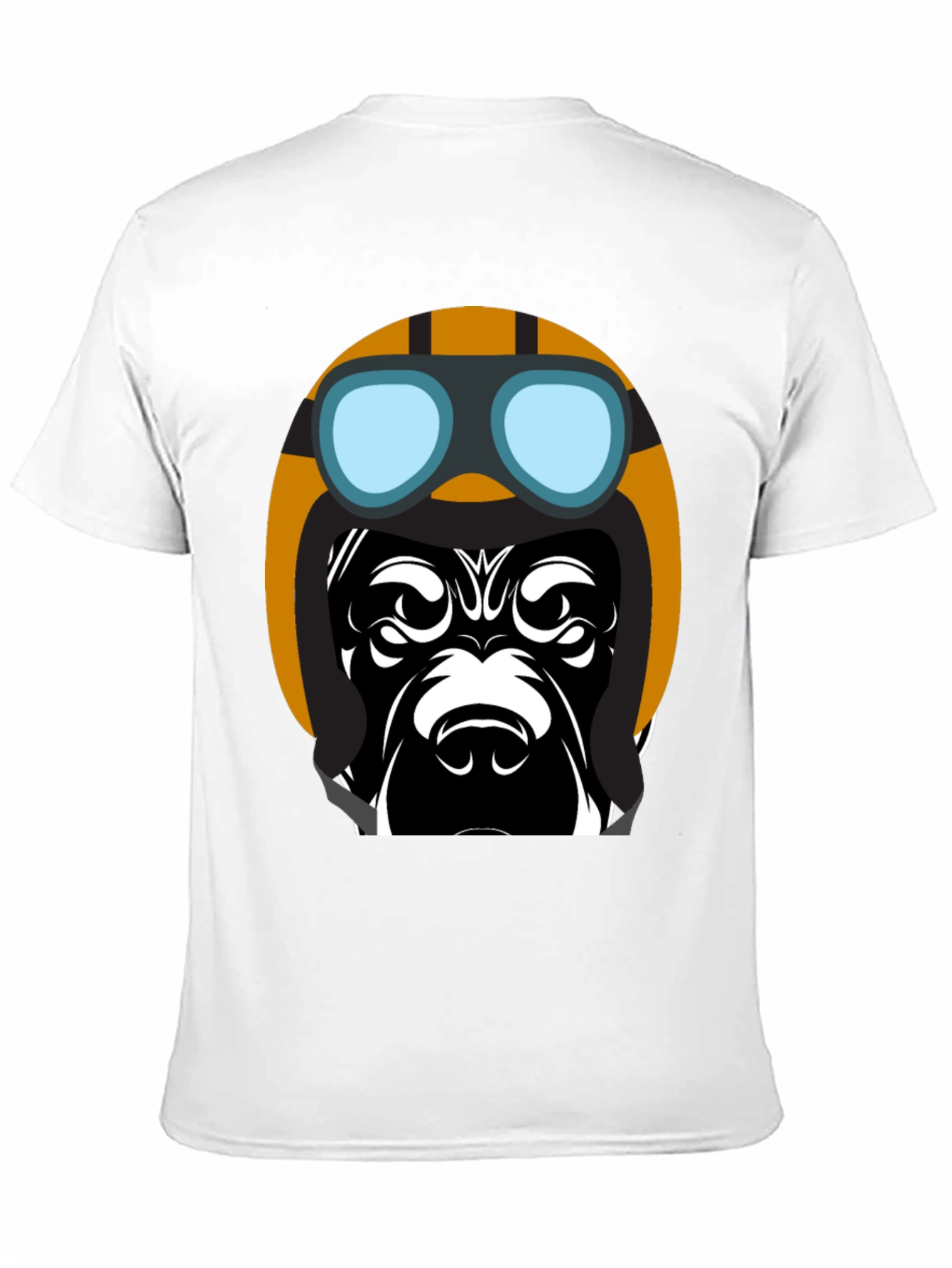 Cool Dog Pilot T-Shirt - Black Graphic Tee