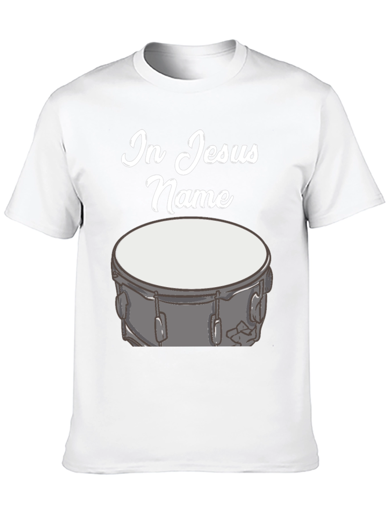In Jesus Name Drum T-Shirt Black