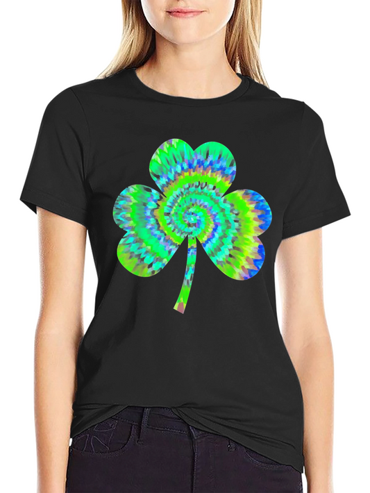 Tie-Dye Shamrock Graphic Tee