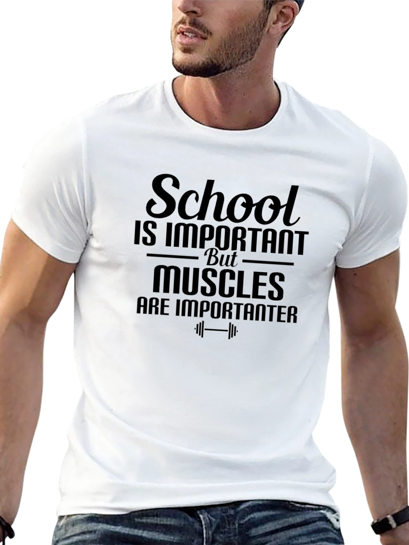 School Important Muscles Importanter Gym T-Shirt