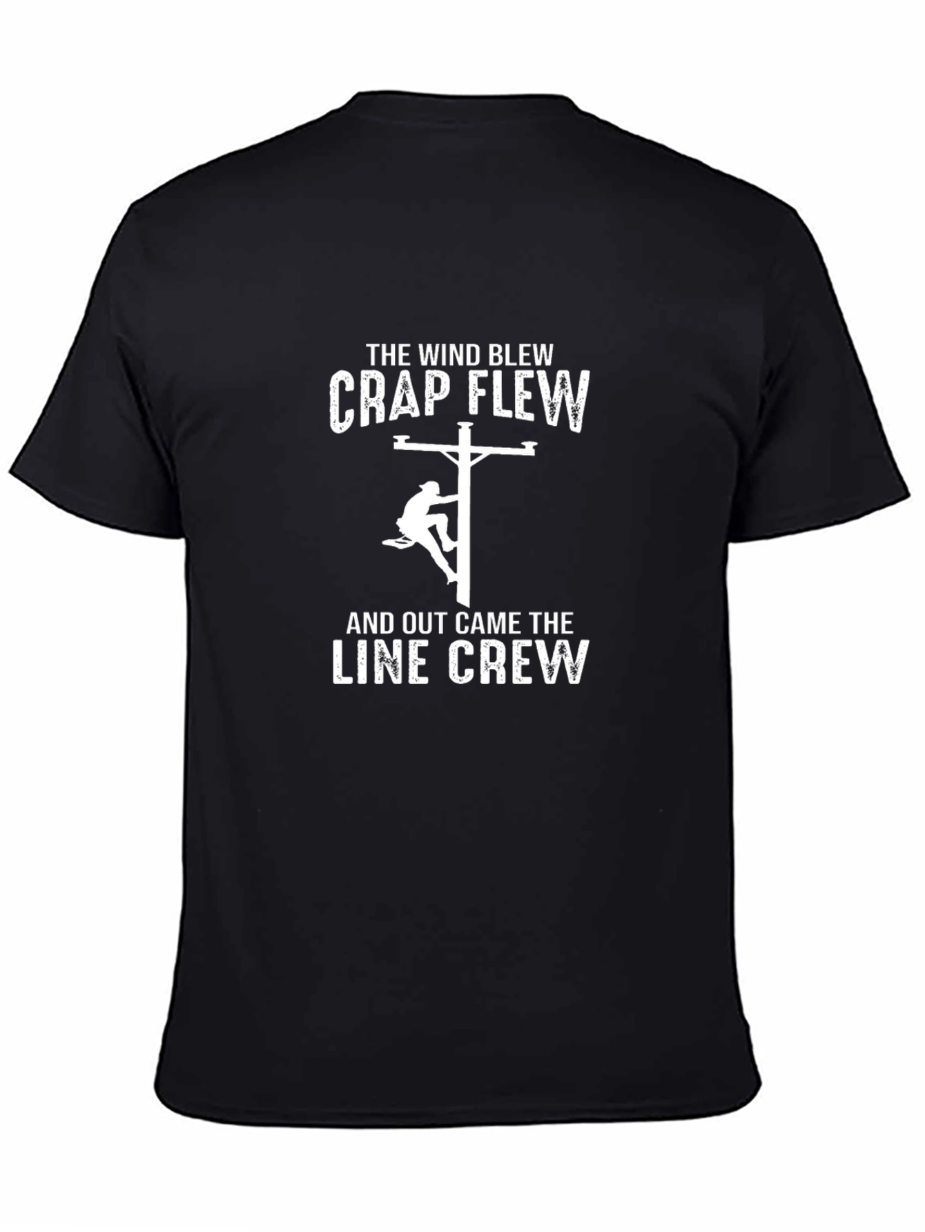 Line Crew T-Shirt - Wind Blew Crap Flew