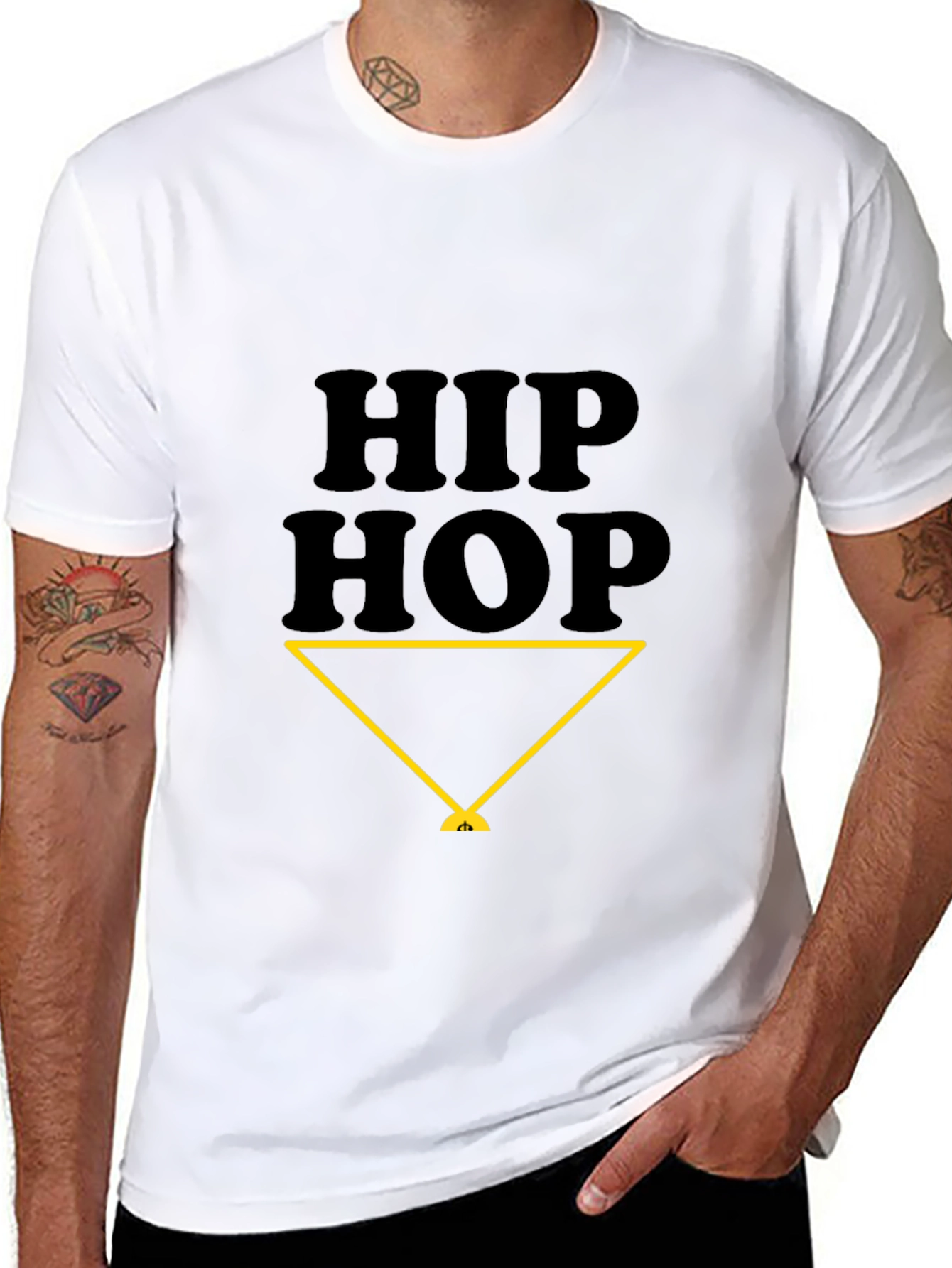 Hip Hop Graphic Black T-Shirt