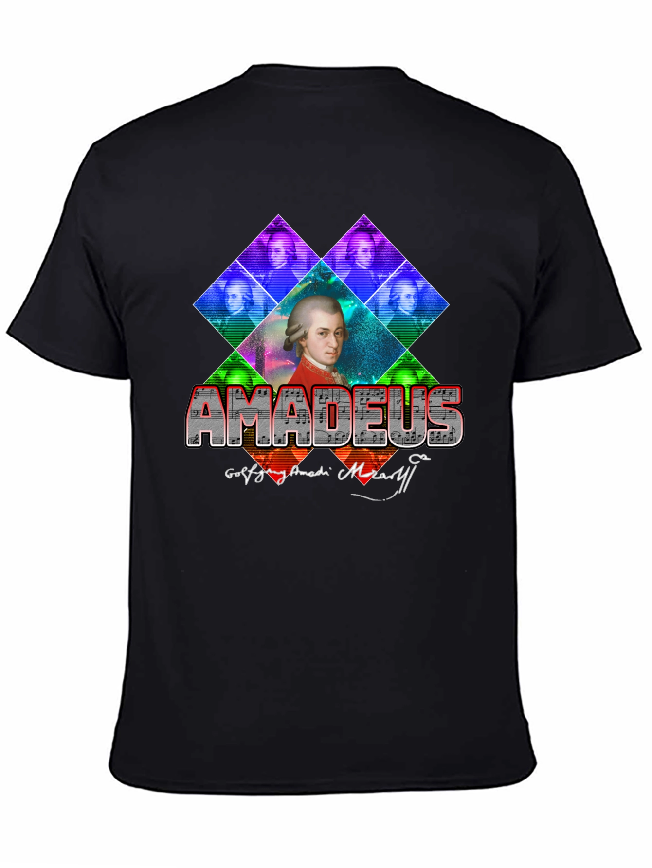 Amadeus Mozart Graphic T-Shirt - Classic Composer Tee