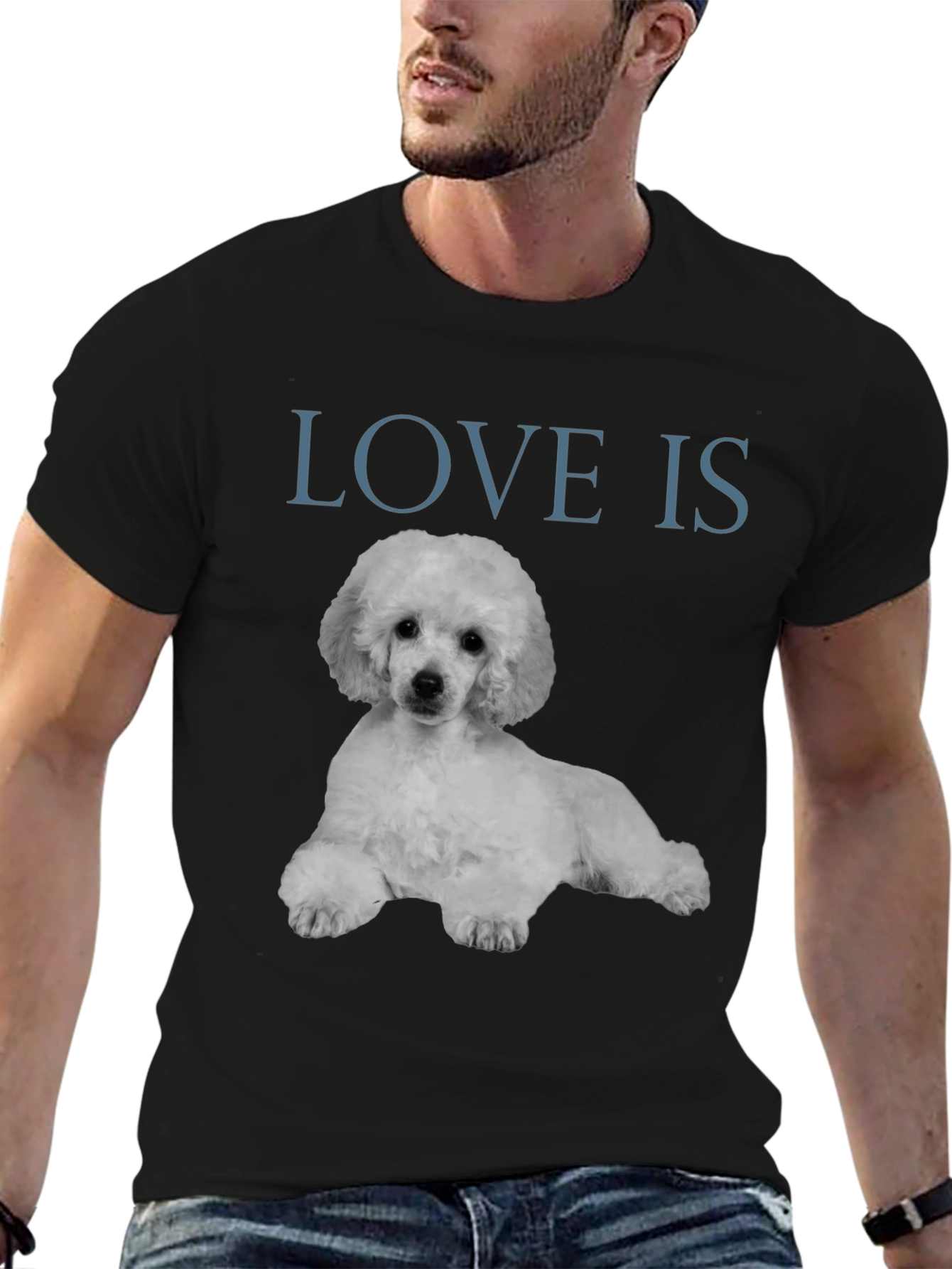 Love Is Poodle T-Shirt - Stylish Graphic Tee