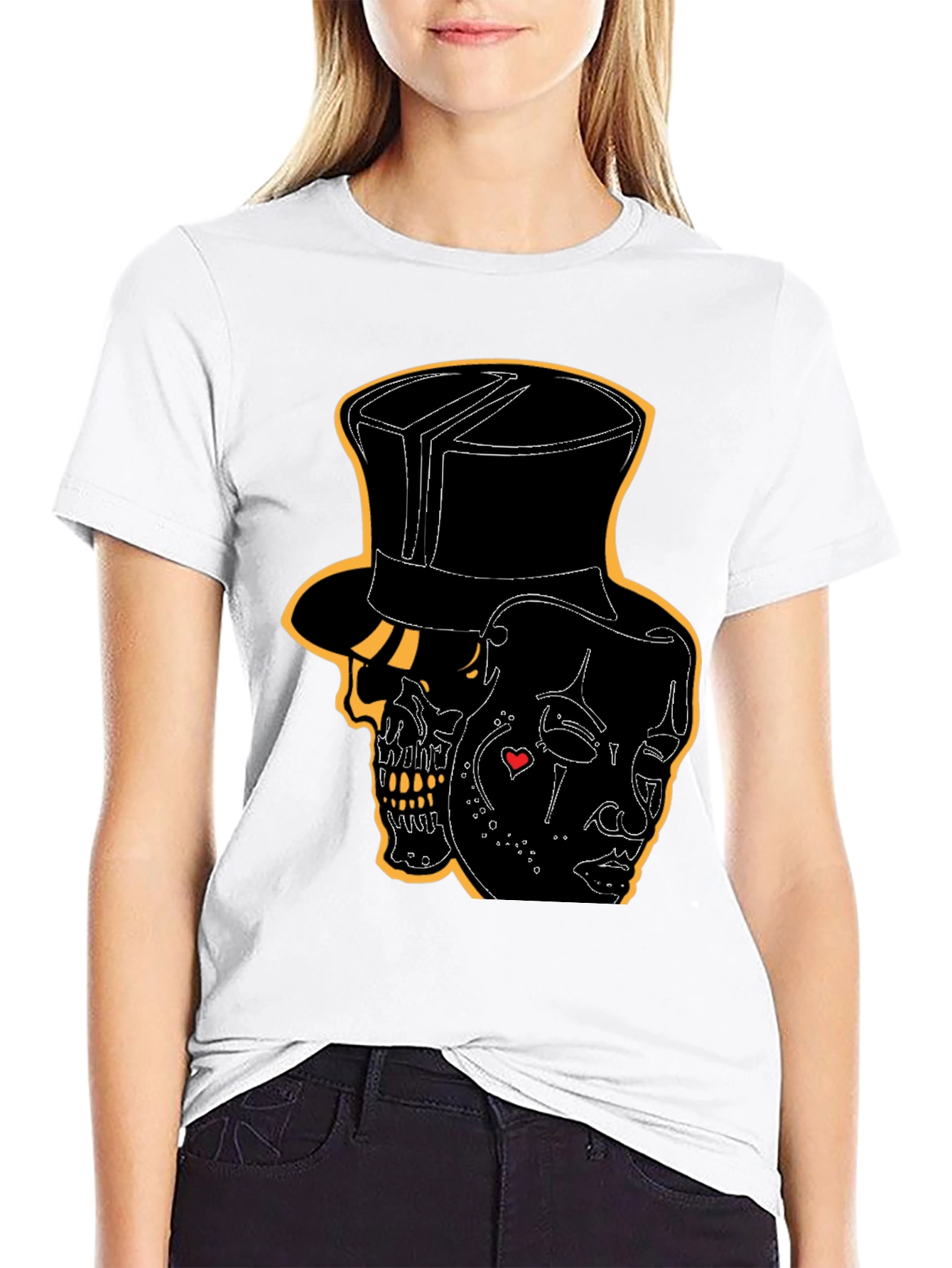 Skull & Mask Graphic Tee - Mens Black T-Shirt