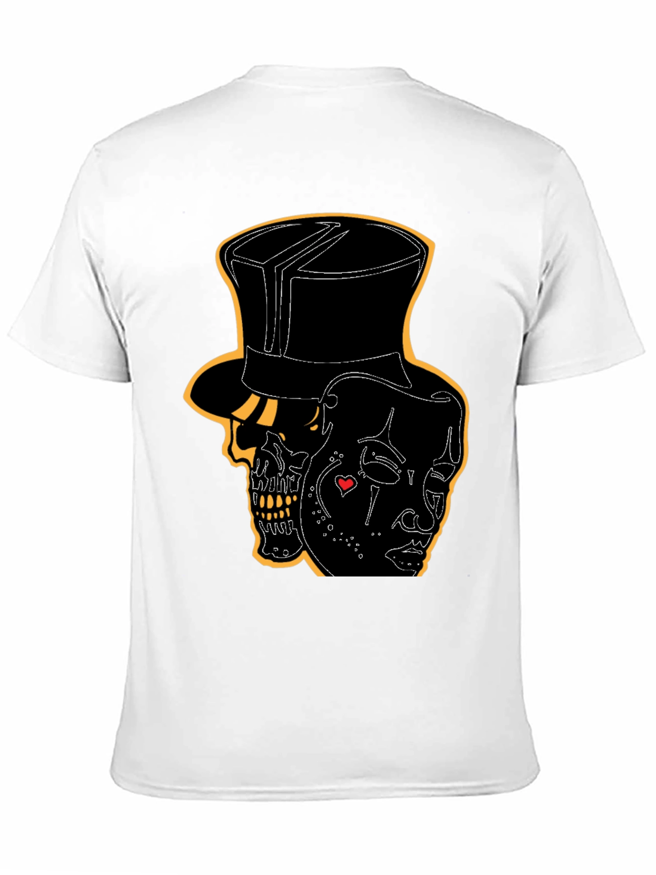 Skull & Mask Graphic Tee - Mens Black T-Shirt