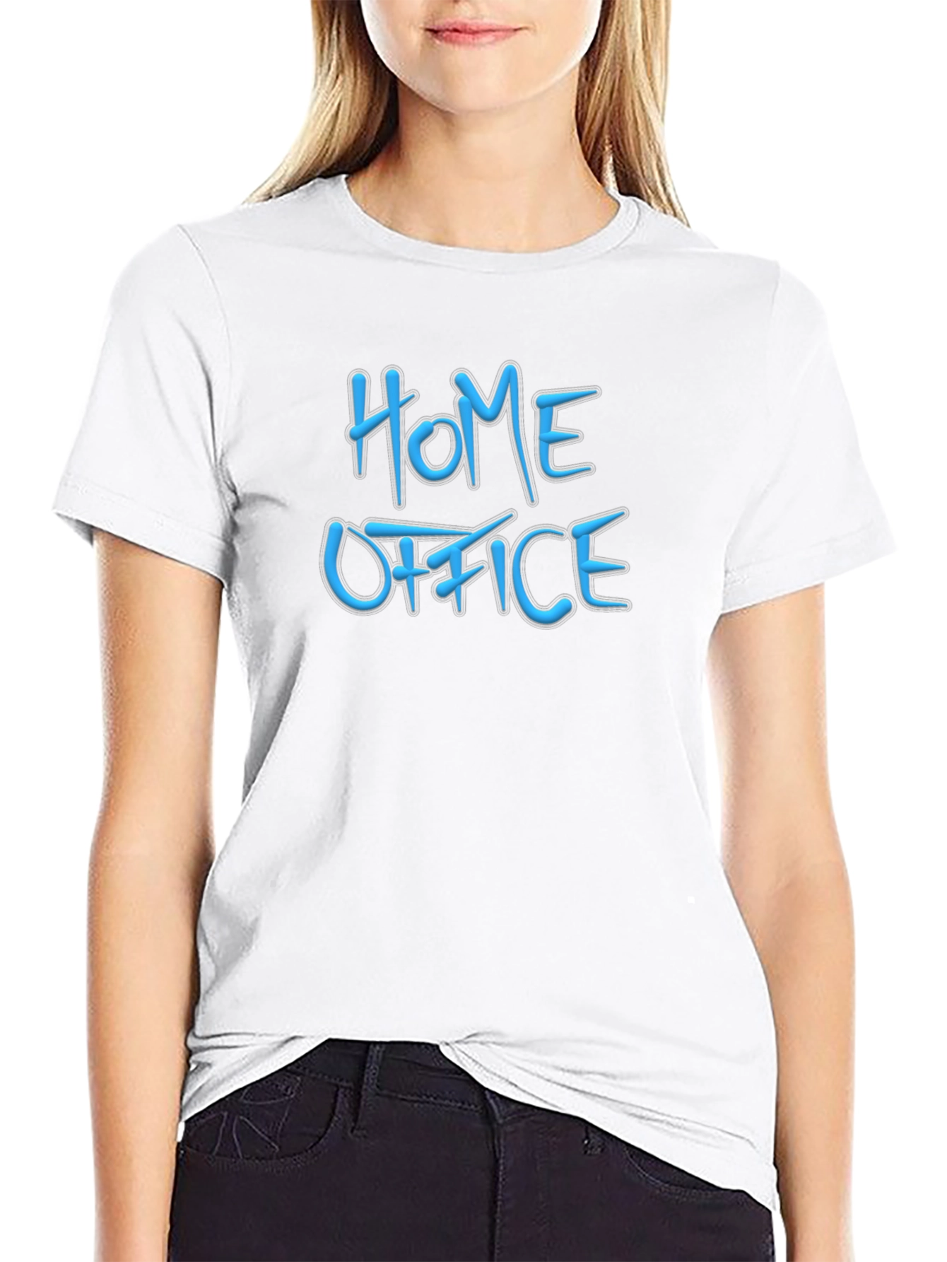 Home Office T-Shirt - Comfortable Black Tee