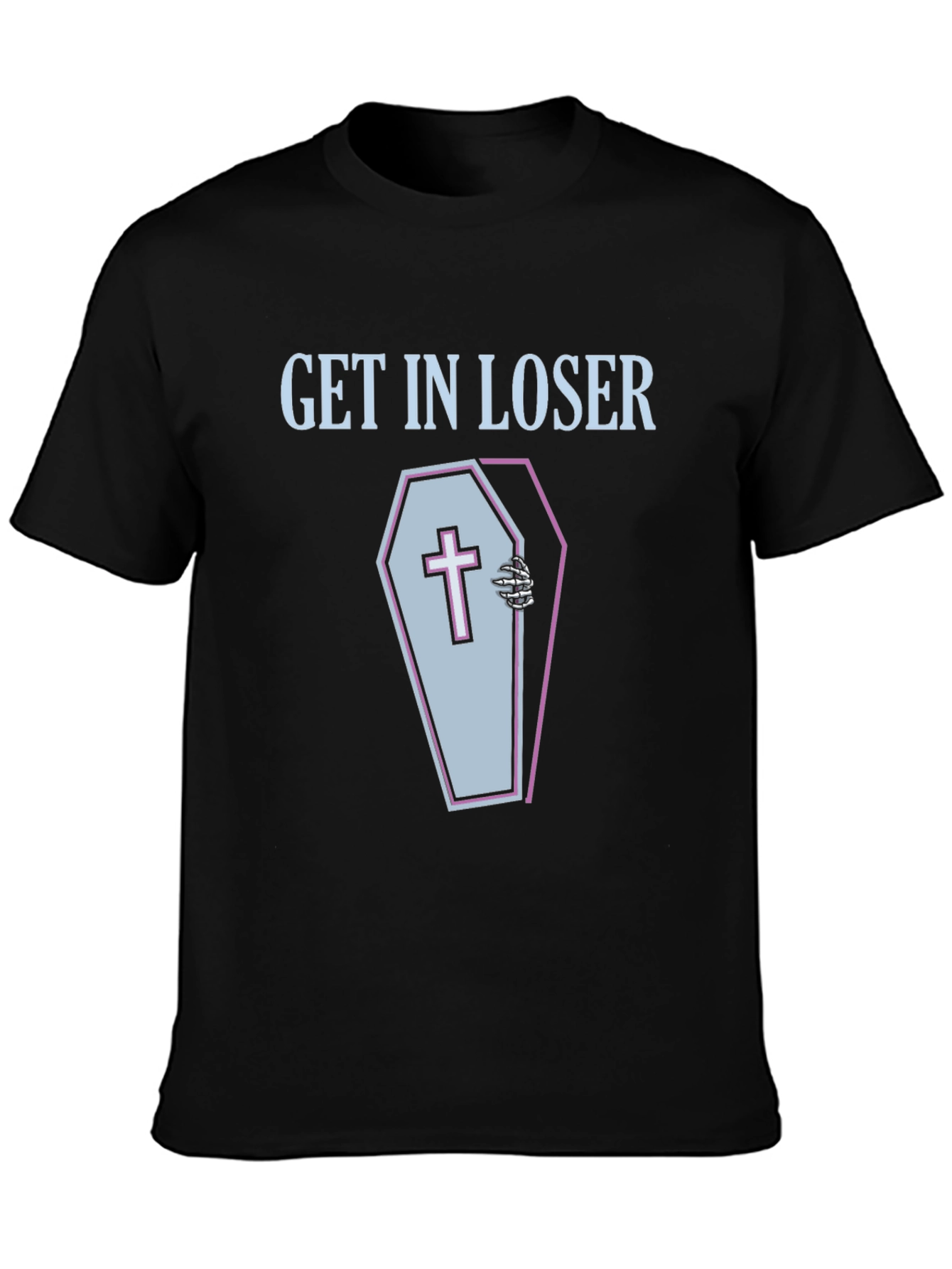 Get In Loser Coffin Graphic Tee - Spooky Season