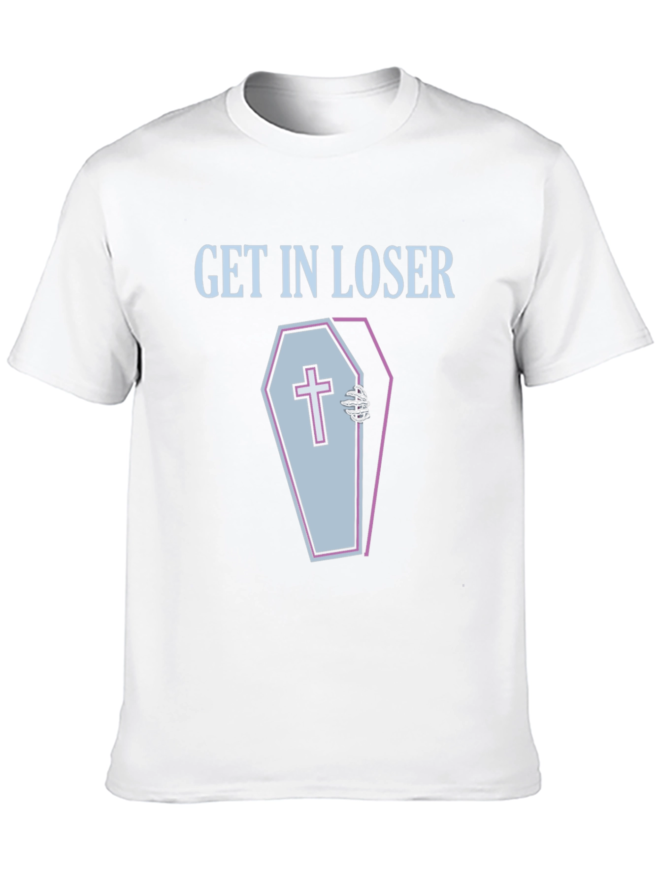 Get In Loser Coffin Graphic Tee - Spooky Season