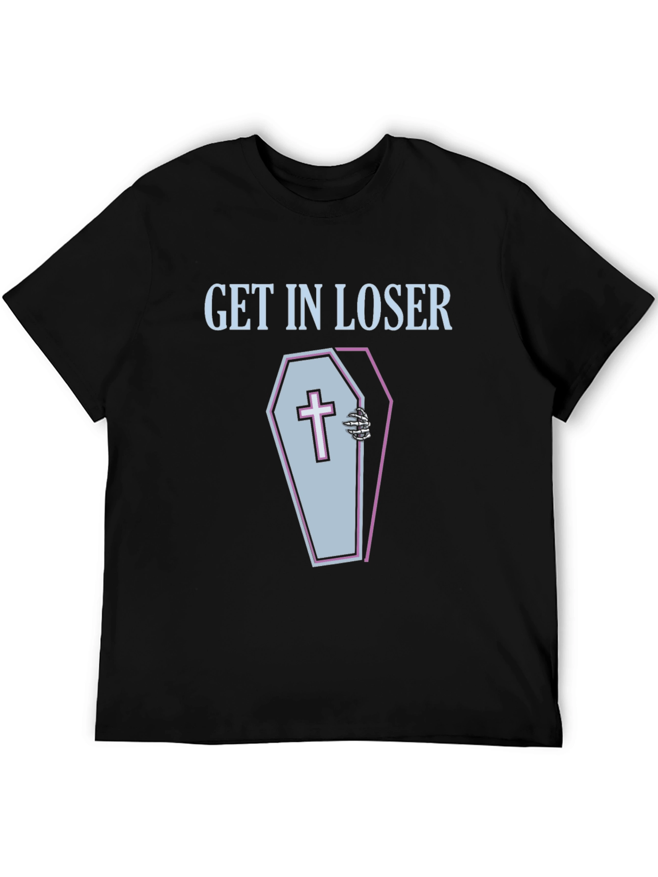 Get In Loser Coffin Graphic Tee - Spooky Season