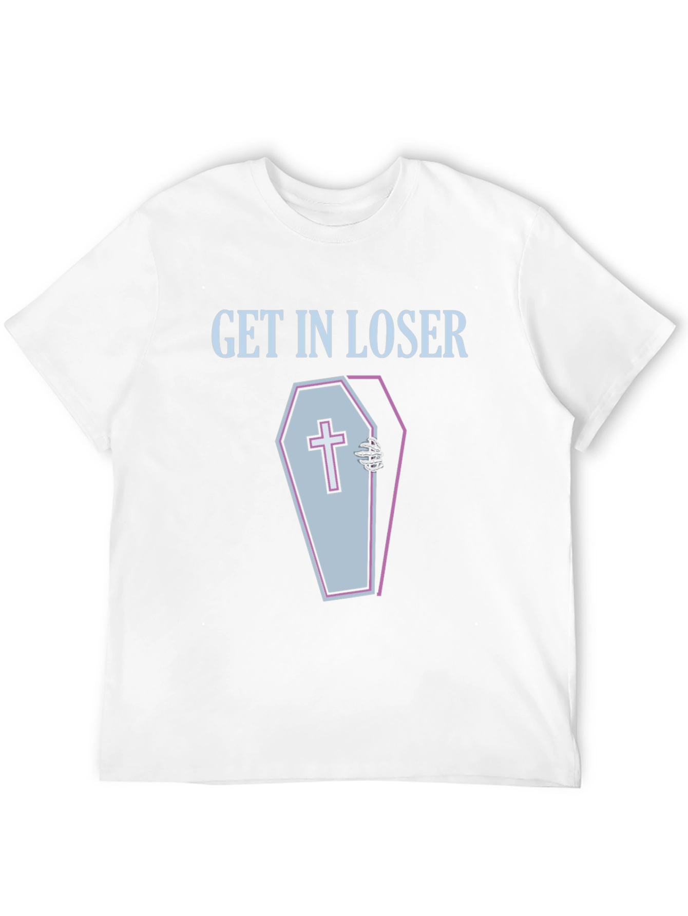 Get In Loser Coffin Graphic Tee - Spooky Season