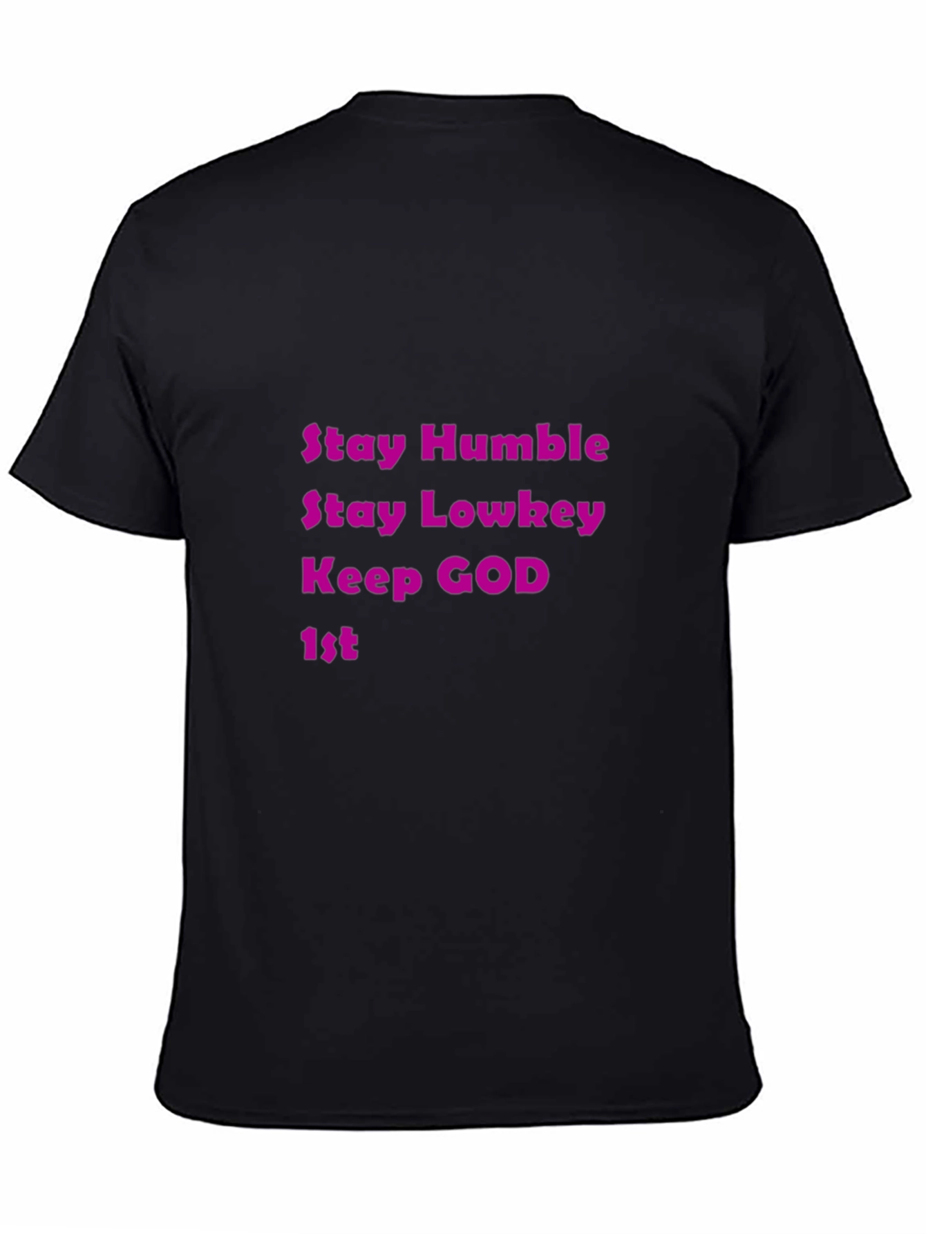Stay Humble Graphic Tee - Black Casual T-Shirt
