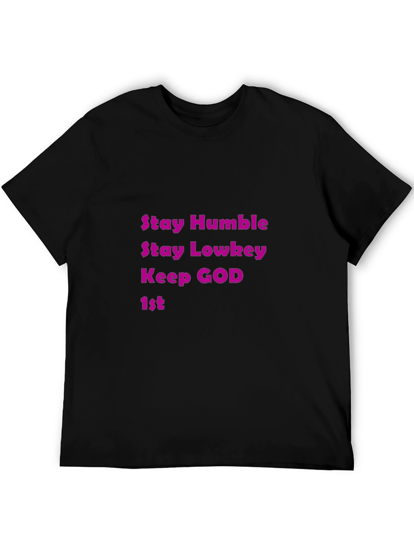 Stay Humble Graphic Tee - Black Casual T-Shirt