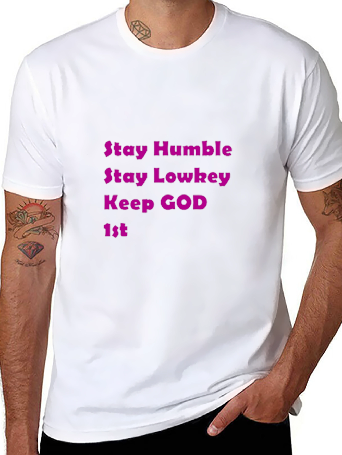 Stay Humble Graphic Tee - Black Casual T-Shirt