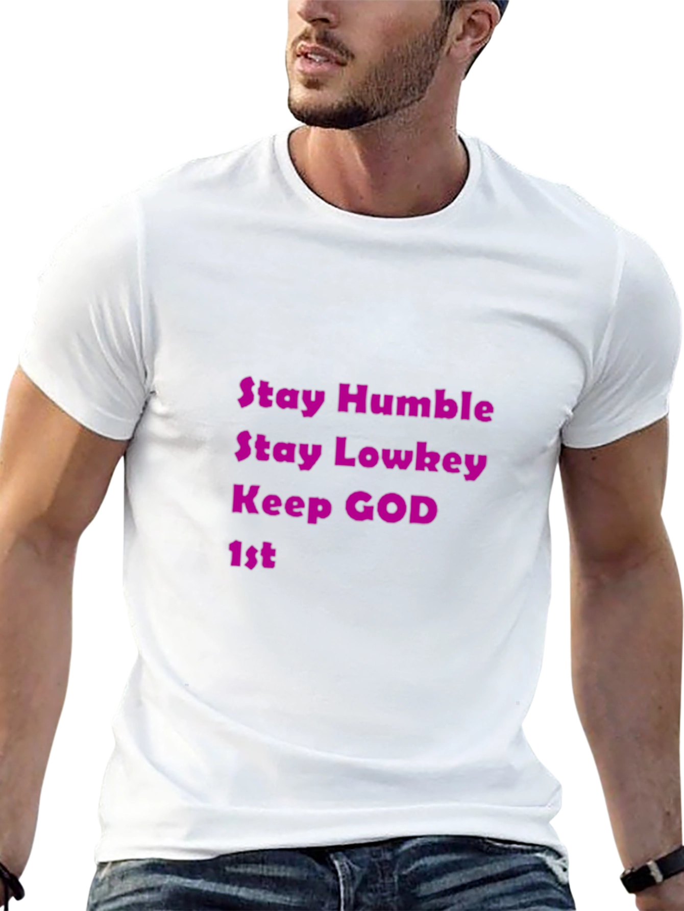 Stay Humble Graphic Tee - Black Casual T-Shirt