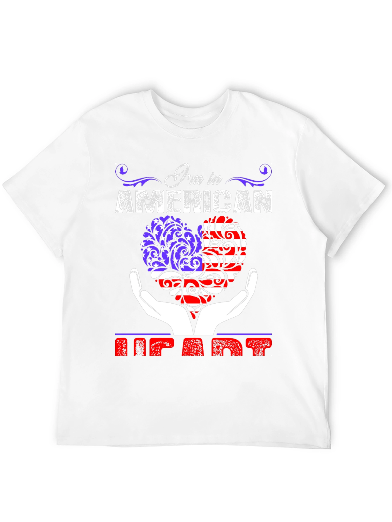 American Heart Patriotic Graphic T-Shirt