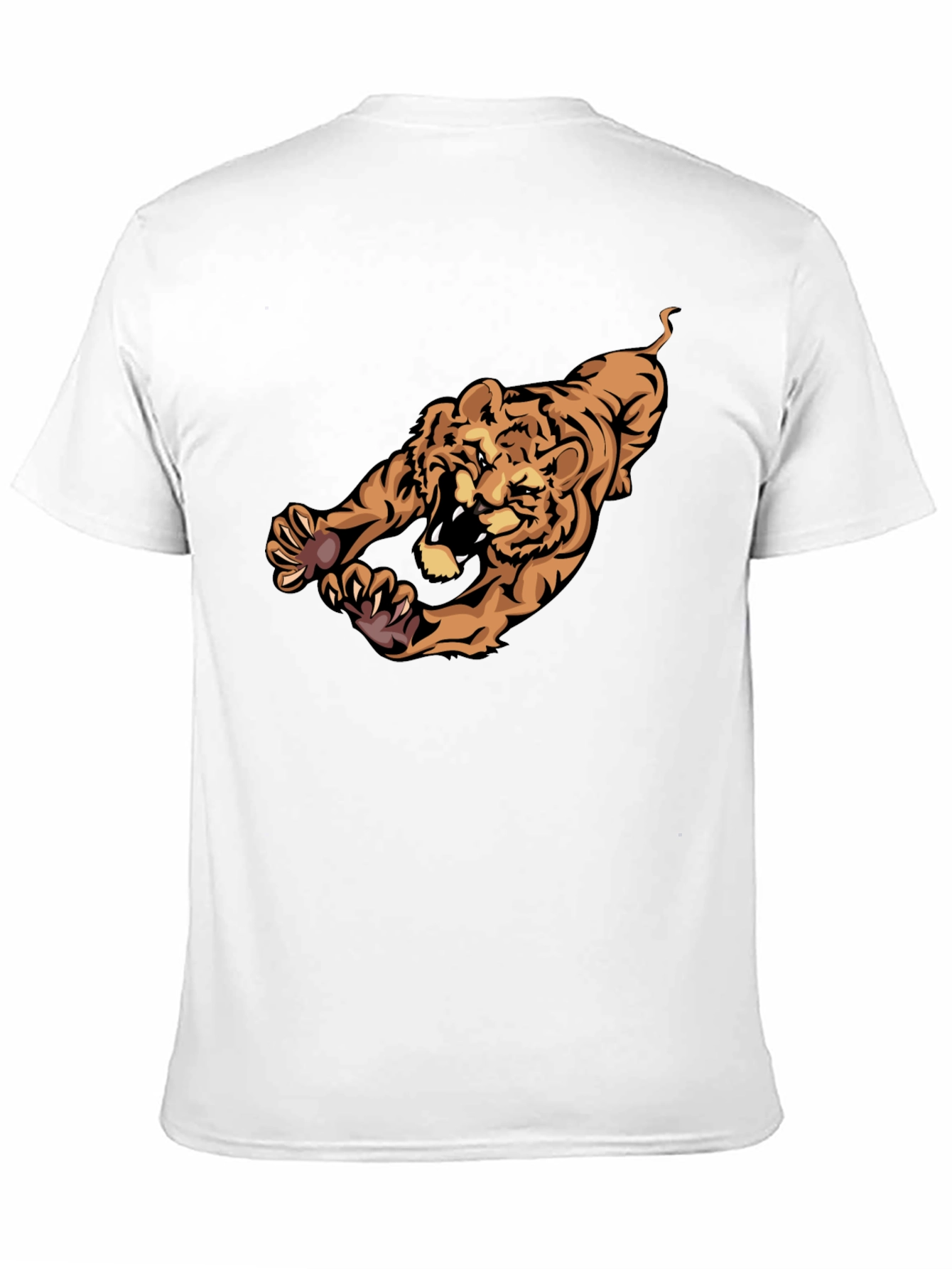 Tiger Graphic Black T-Shirt - Mens Casual Wear