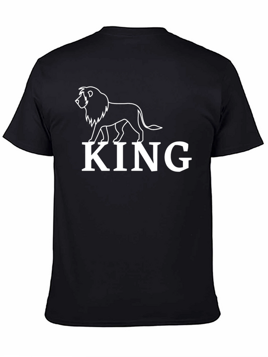 King Lion Graphic T-Shirt - Mens Short Sleeve Tee