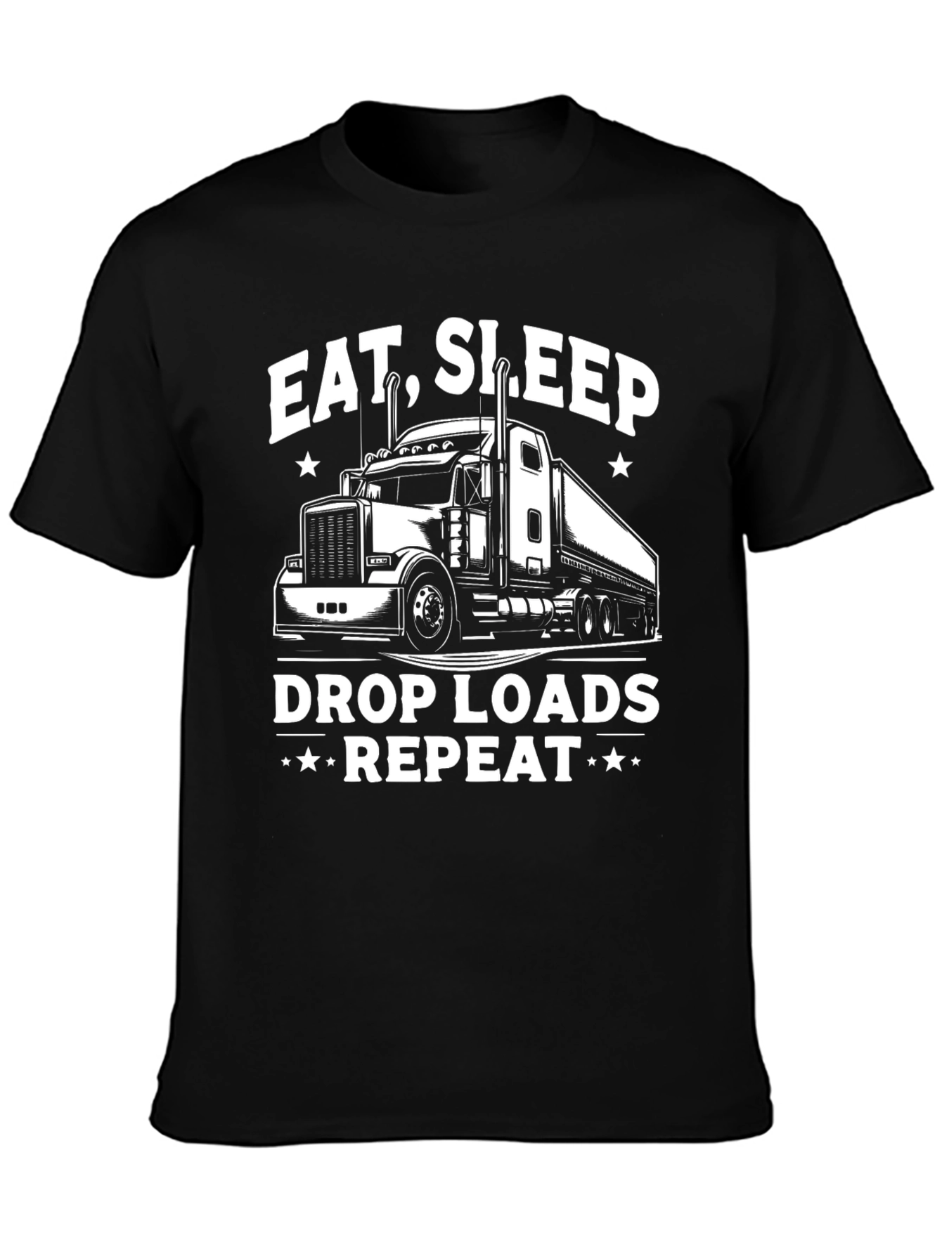 Eat Sleep Drop Loads Repeat Trucker T-Shirt