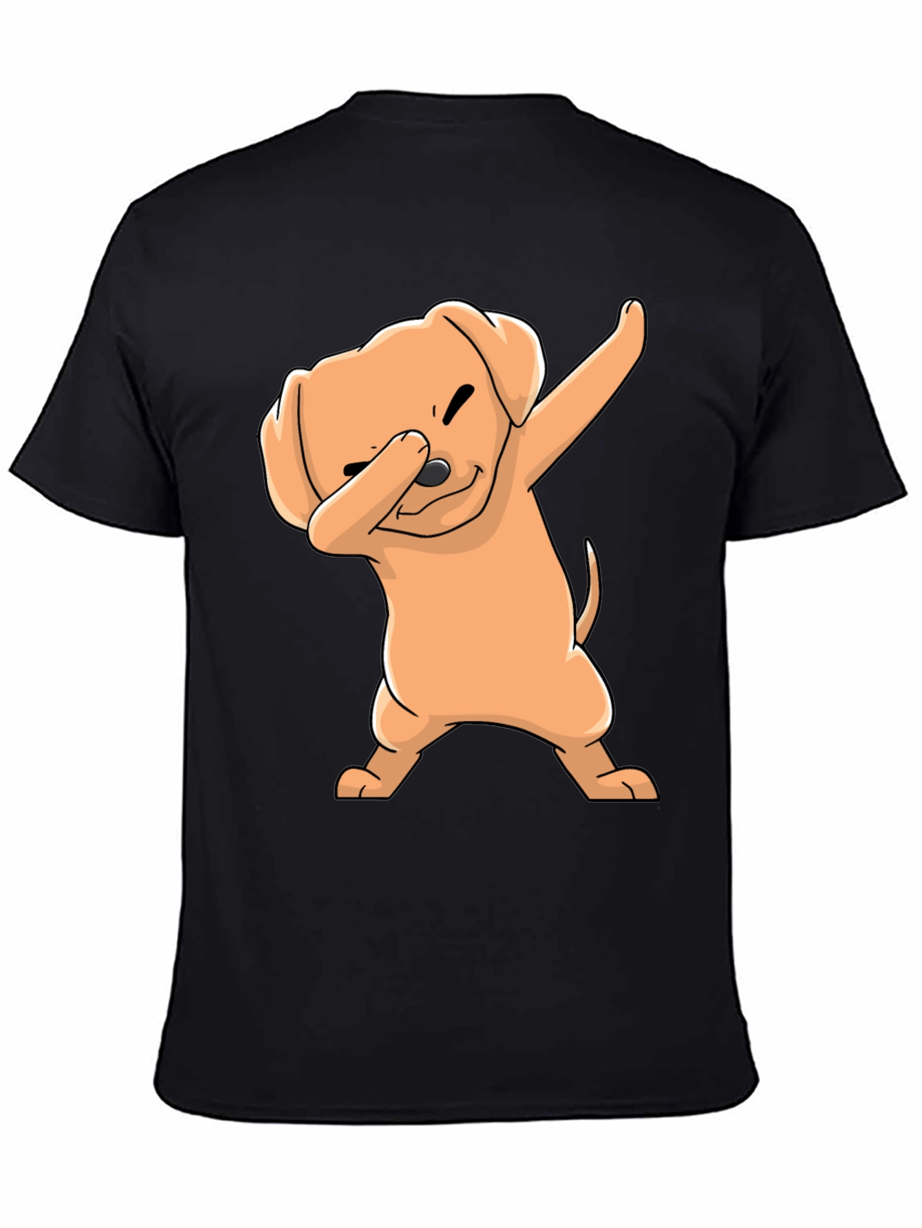 Dabbing Dog Black T-Shirt