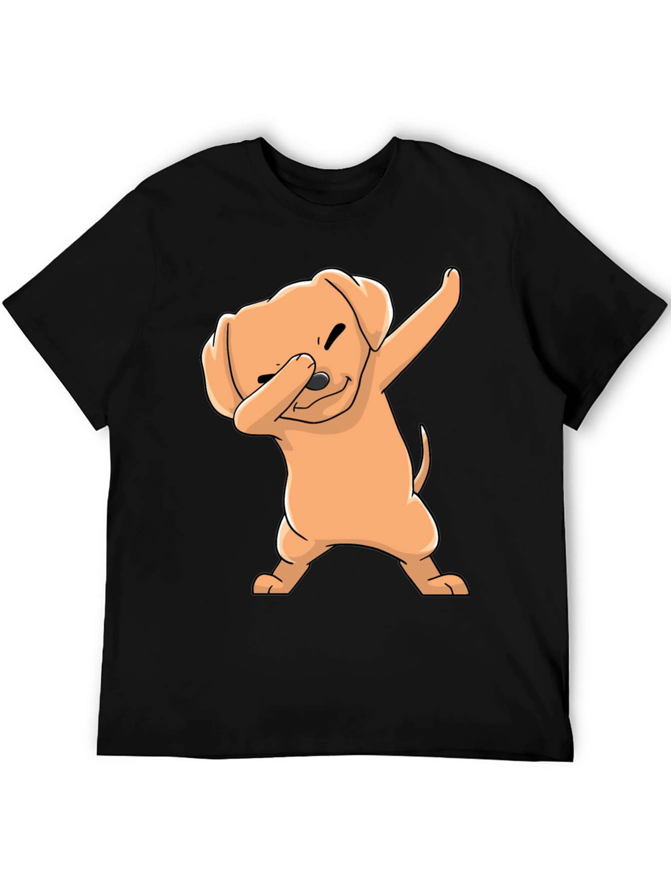 Dabbing Dog Black T-Shirt