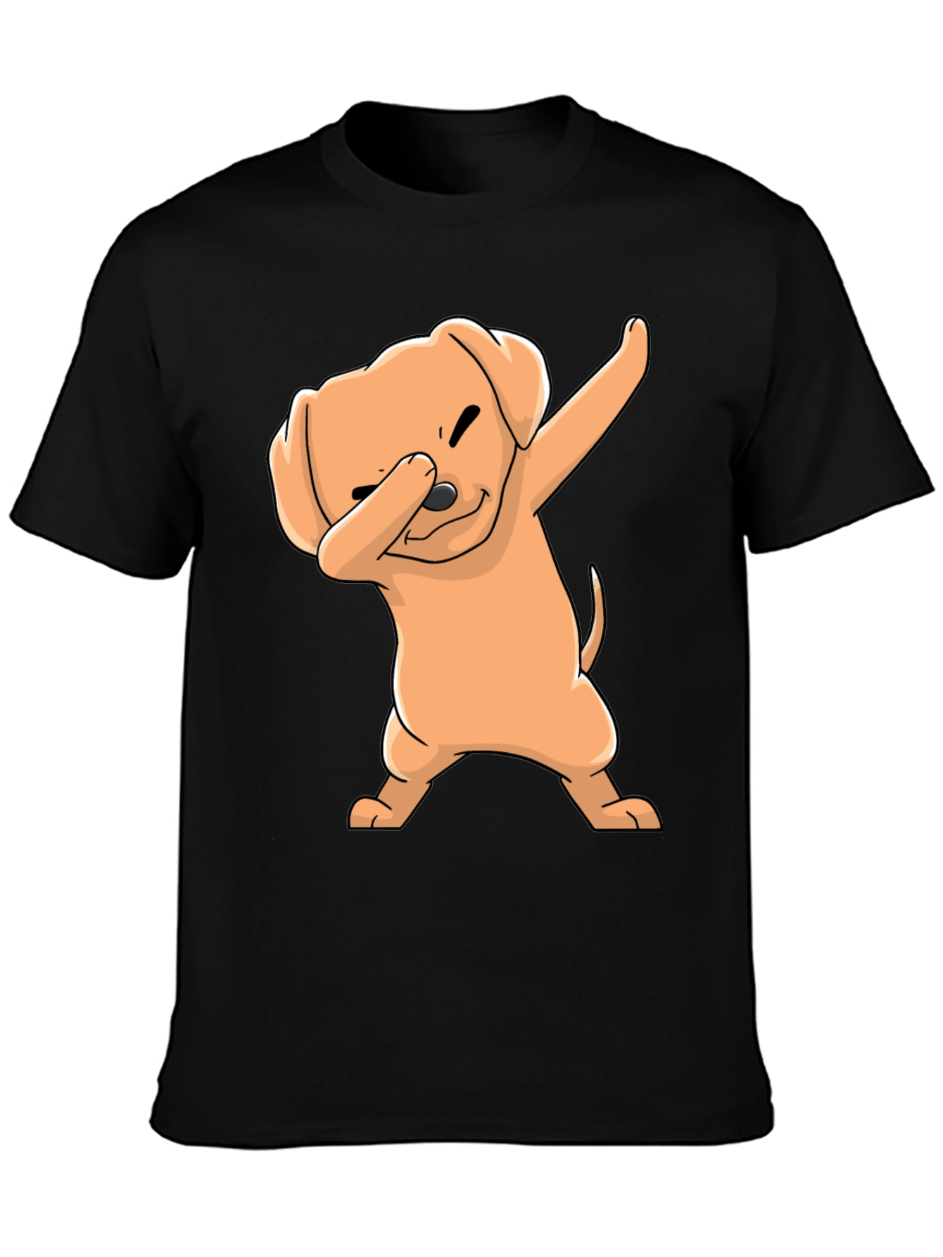 Dabbing Dog Black T-Shirt