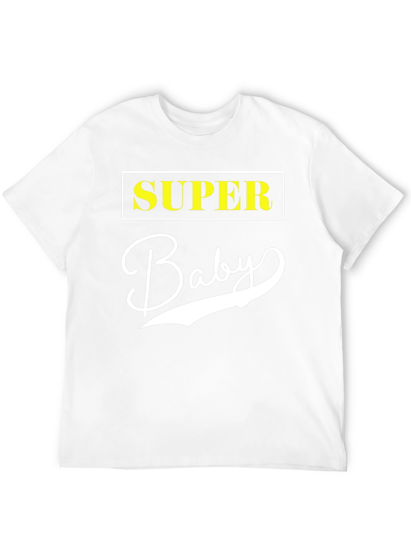 Super Baby Black Cotton Graphic Tee