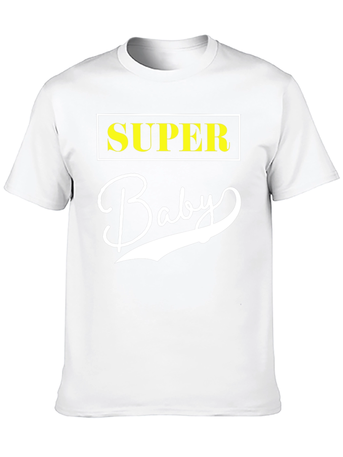 Super Baby Black Cotton Graphic Tee