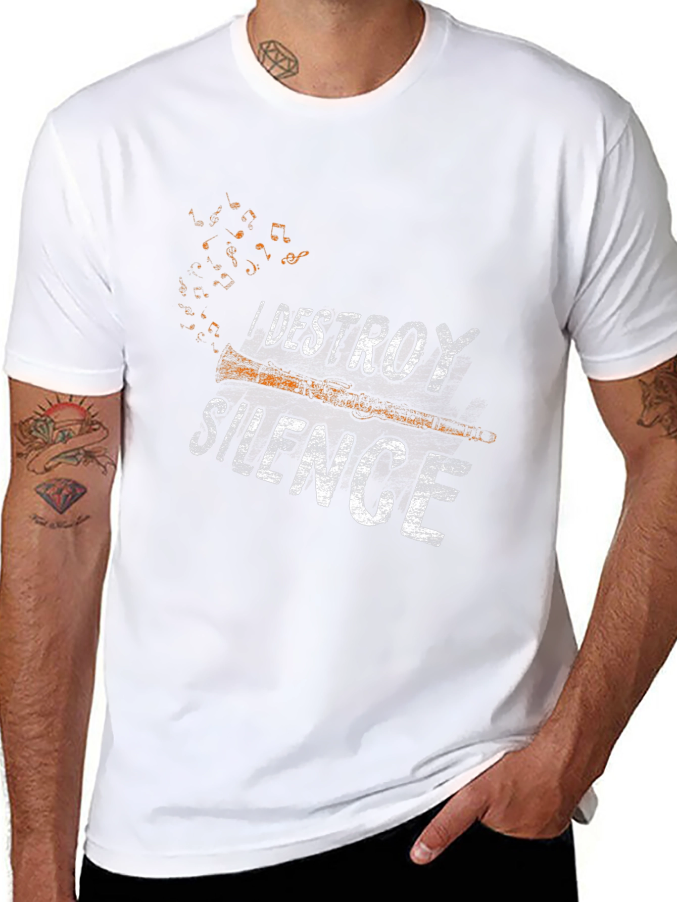I Destroy Silence T-Shirt - Musicians Tee