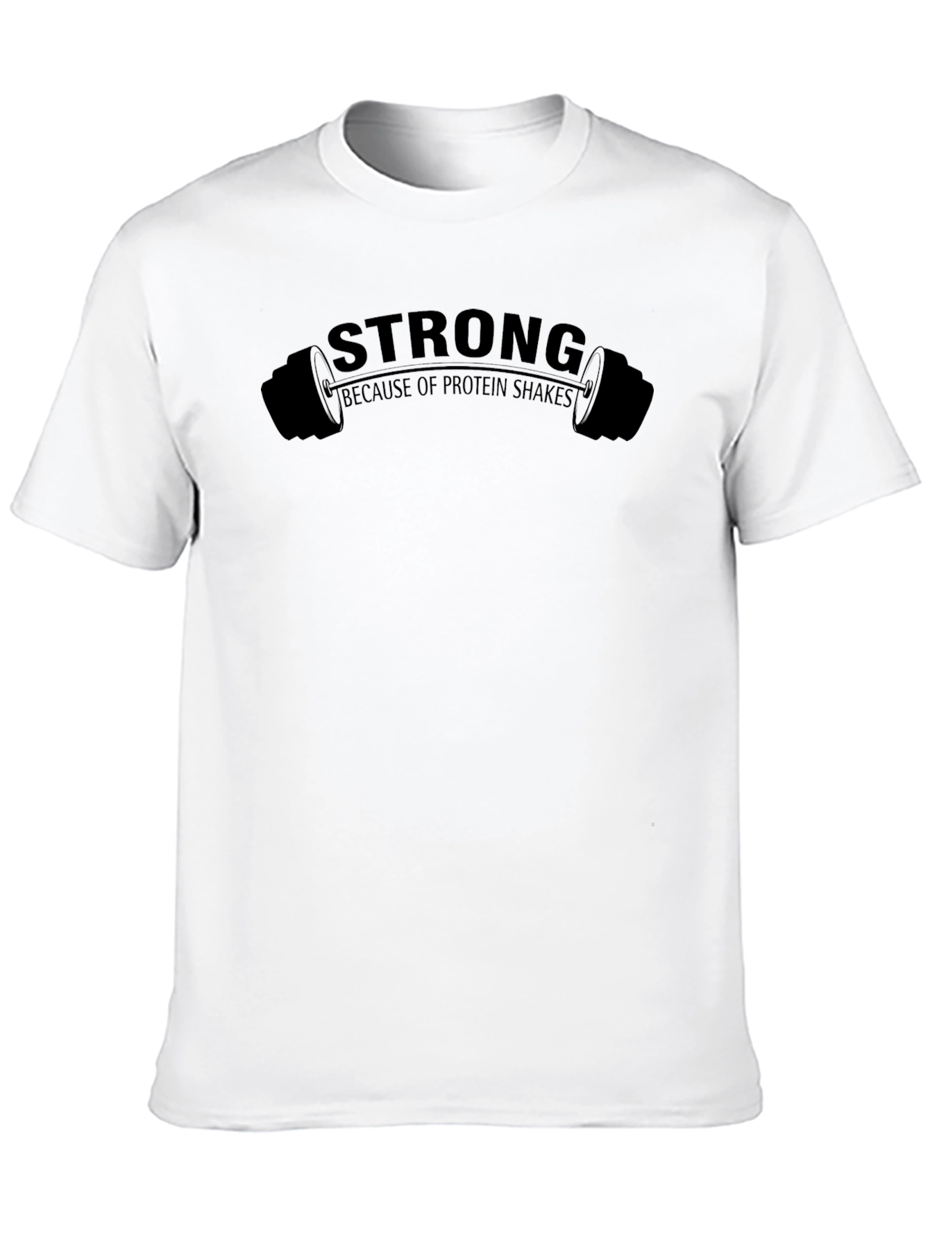 Strong Protein Shake Graphic Tee - Black