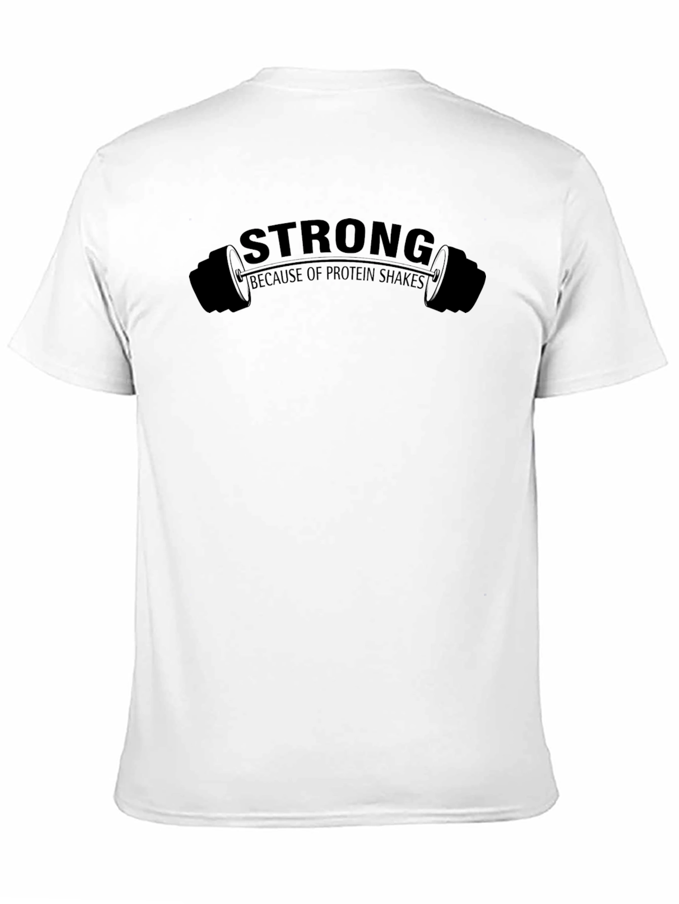Strong Protein Shake Graphic Tee - Black