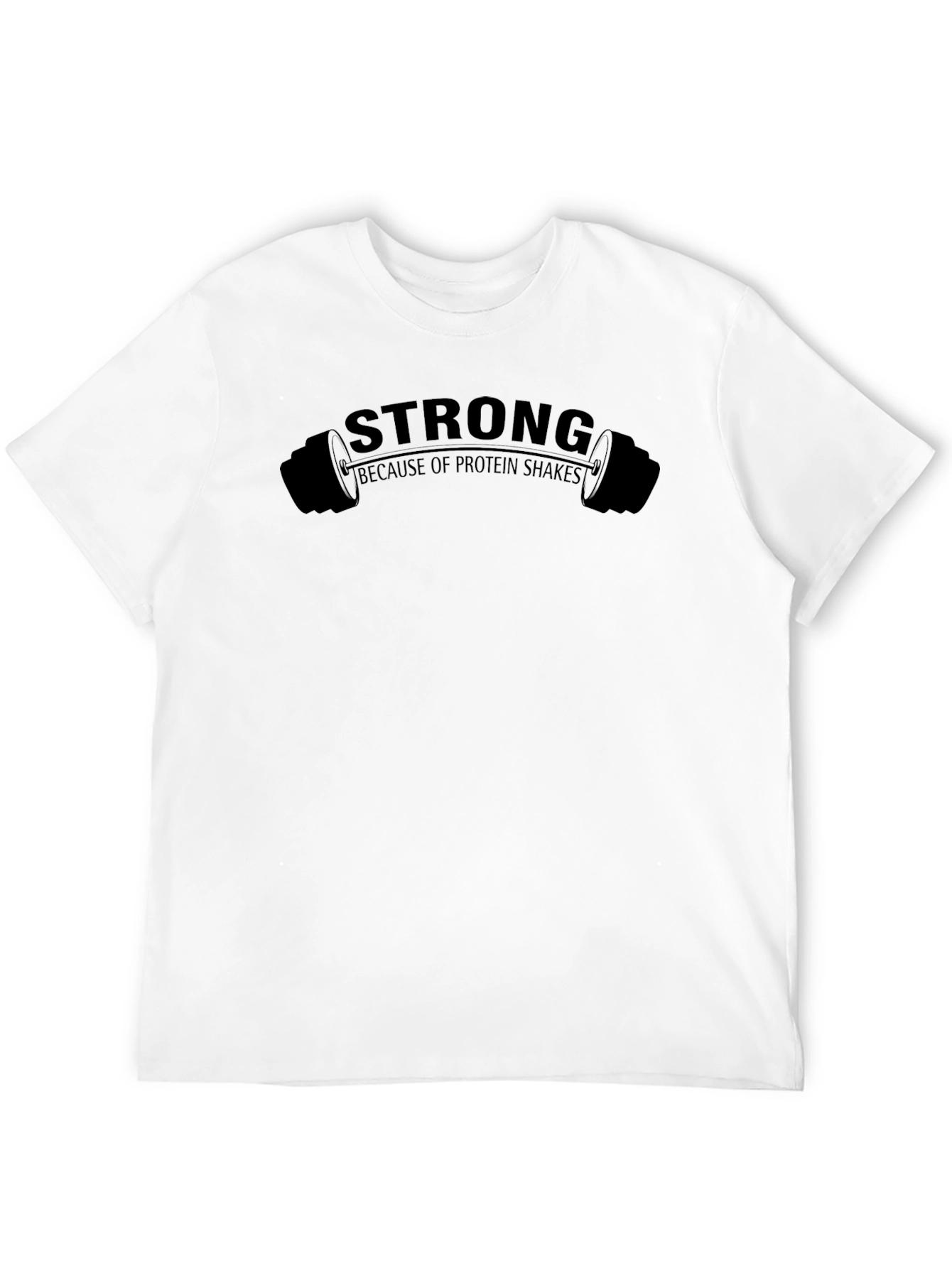 Strong Protein Shake Graphic Tee - Black