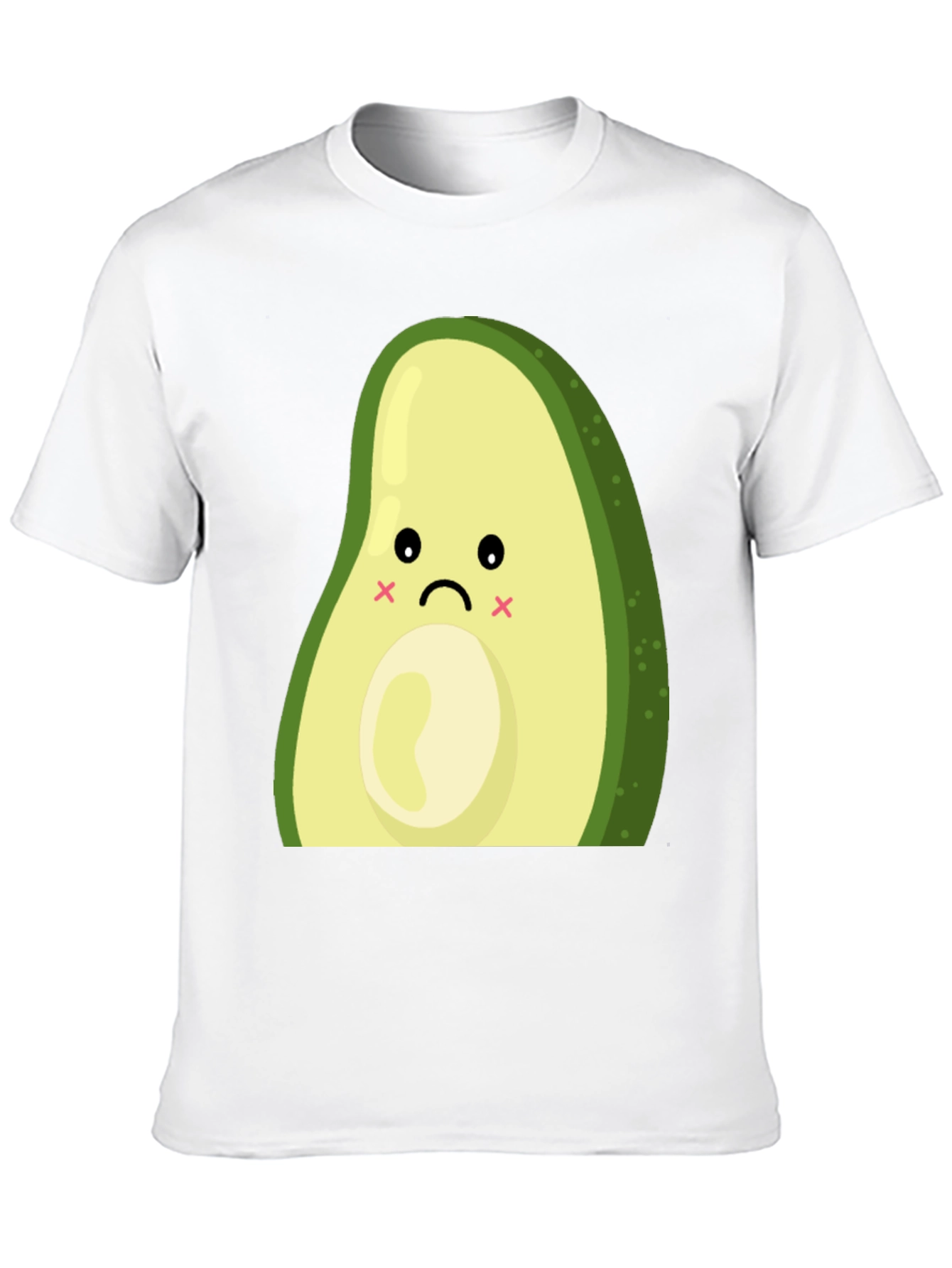 Sad Avocado Graphic T-Shirt - Cute and Unique
