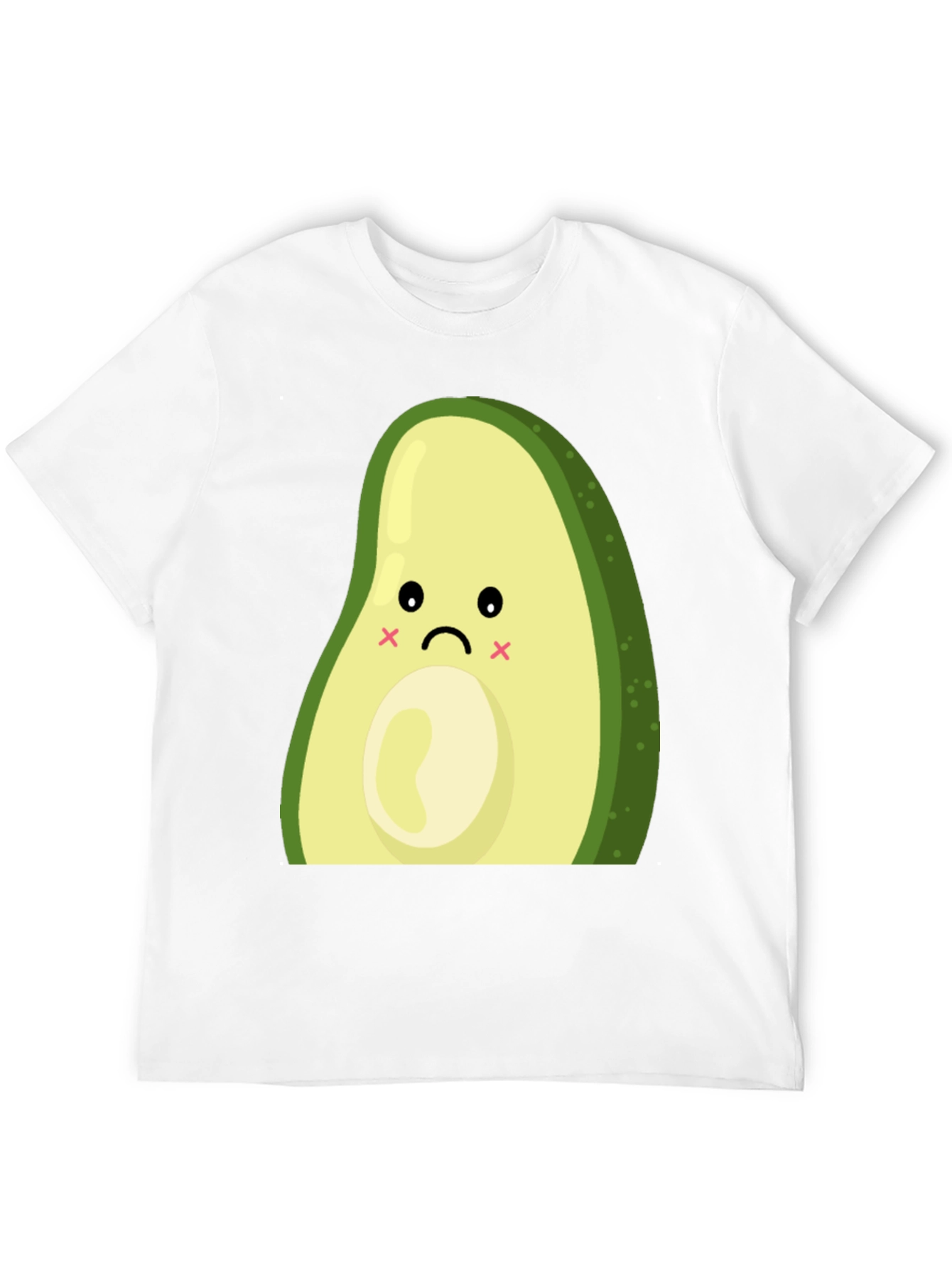 Sad Avocado Graphic T-Shirt - Cute and Unique