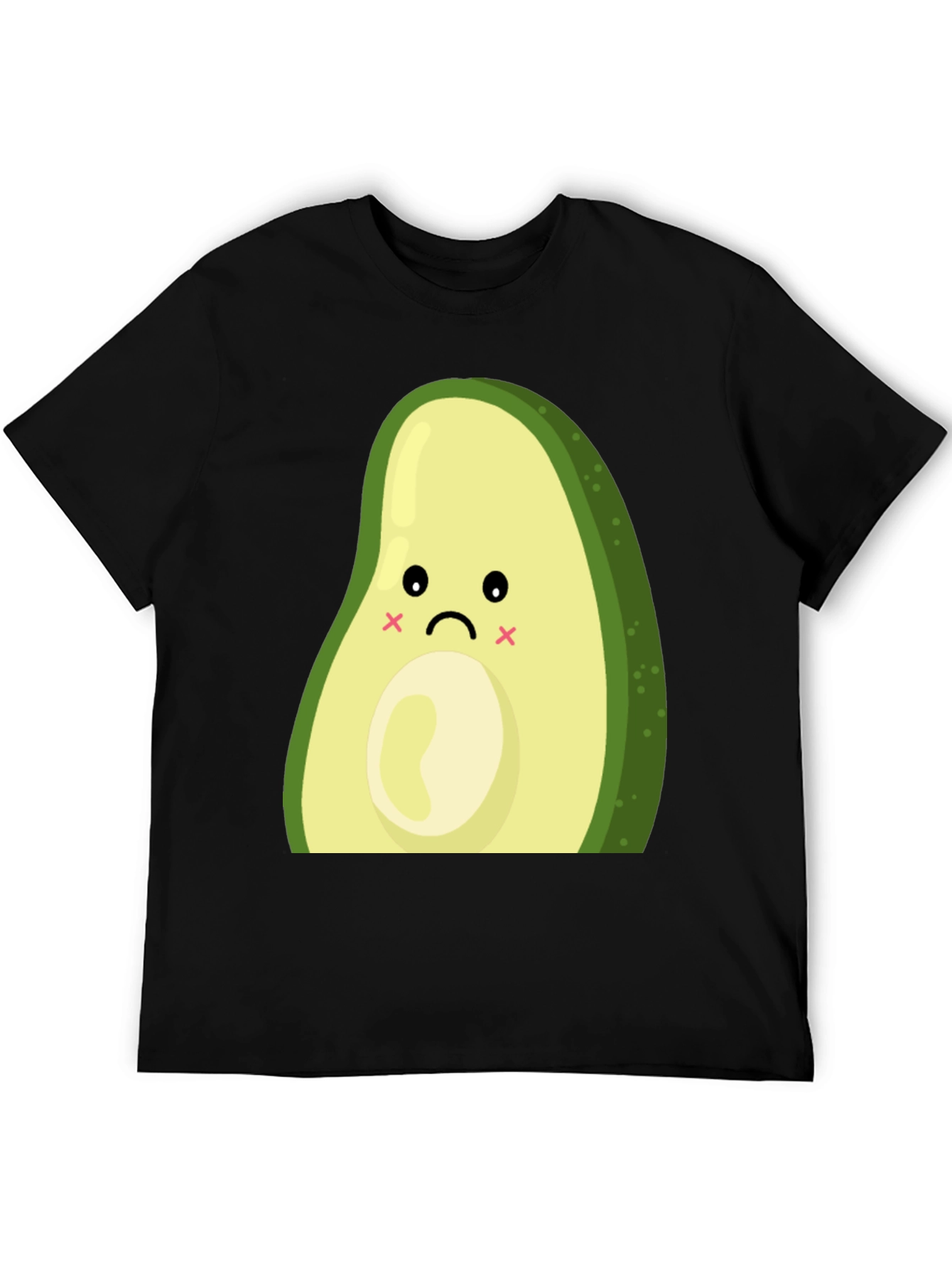 Sad Avocado Graphic T-Shirt - Cute and Unique