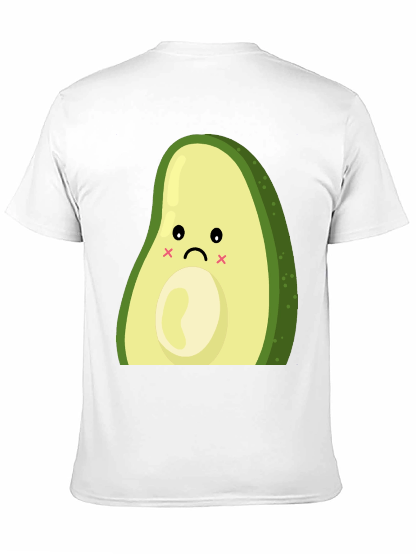 Sad Avocado Graphic T-Shirt - Cute and Unique
