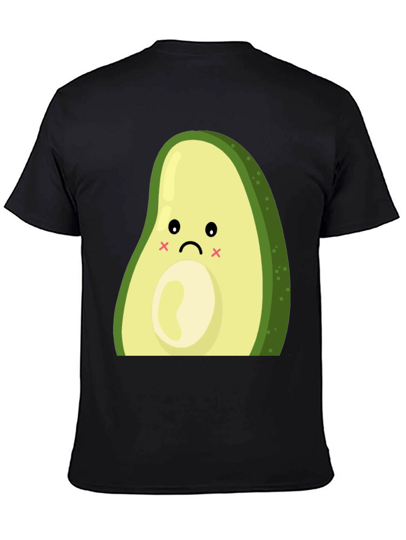 Sad Avocado Graphic T-Shirt - Cute and Unique