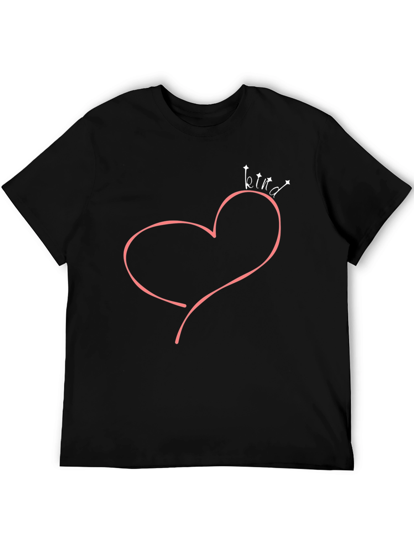 Kind Heart Graphic Tee - Unisex Black T-Shirt