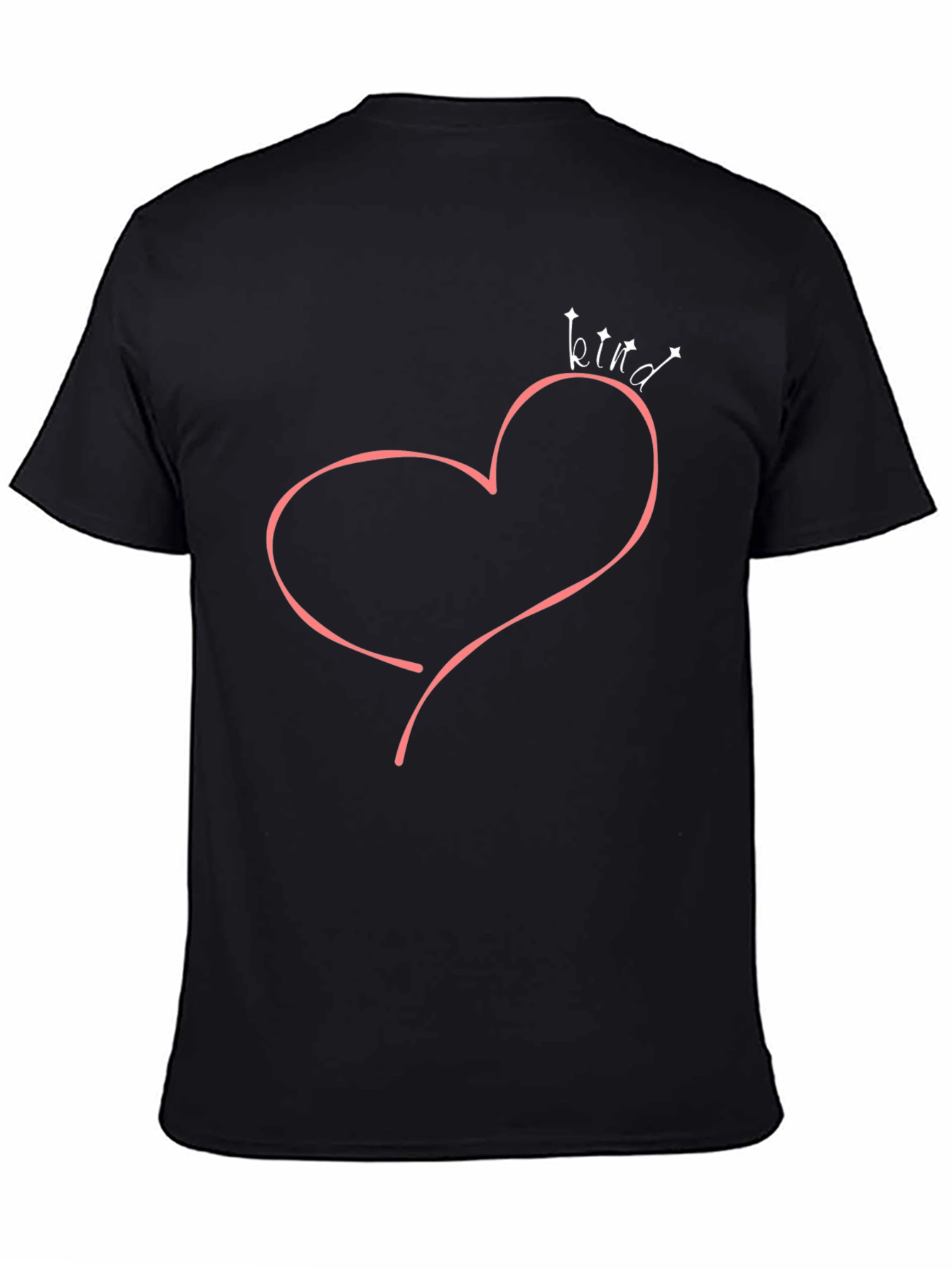 Kind Heart Graphic Tee - Unisex Black T-Shirt