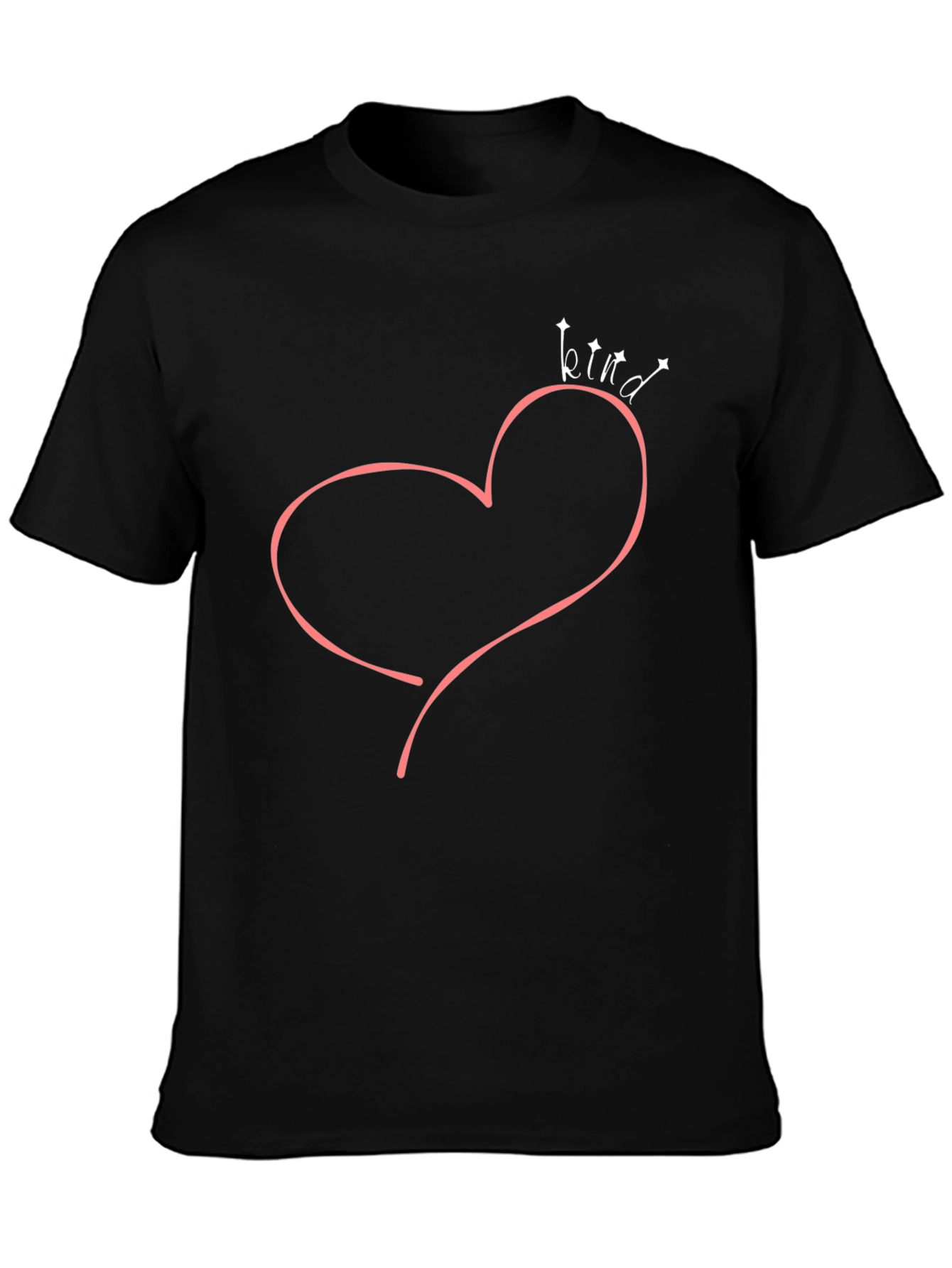 Kind Heart Graphic Tee - Unisex Black T-Shirt