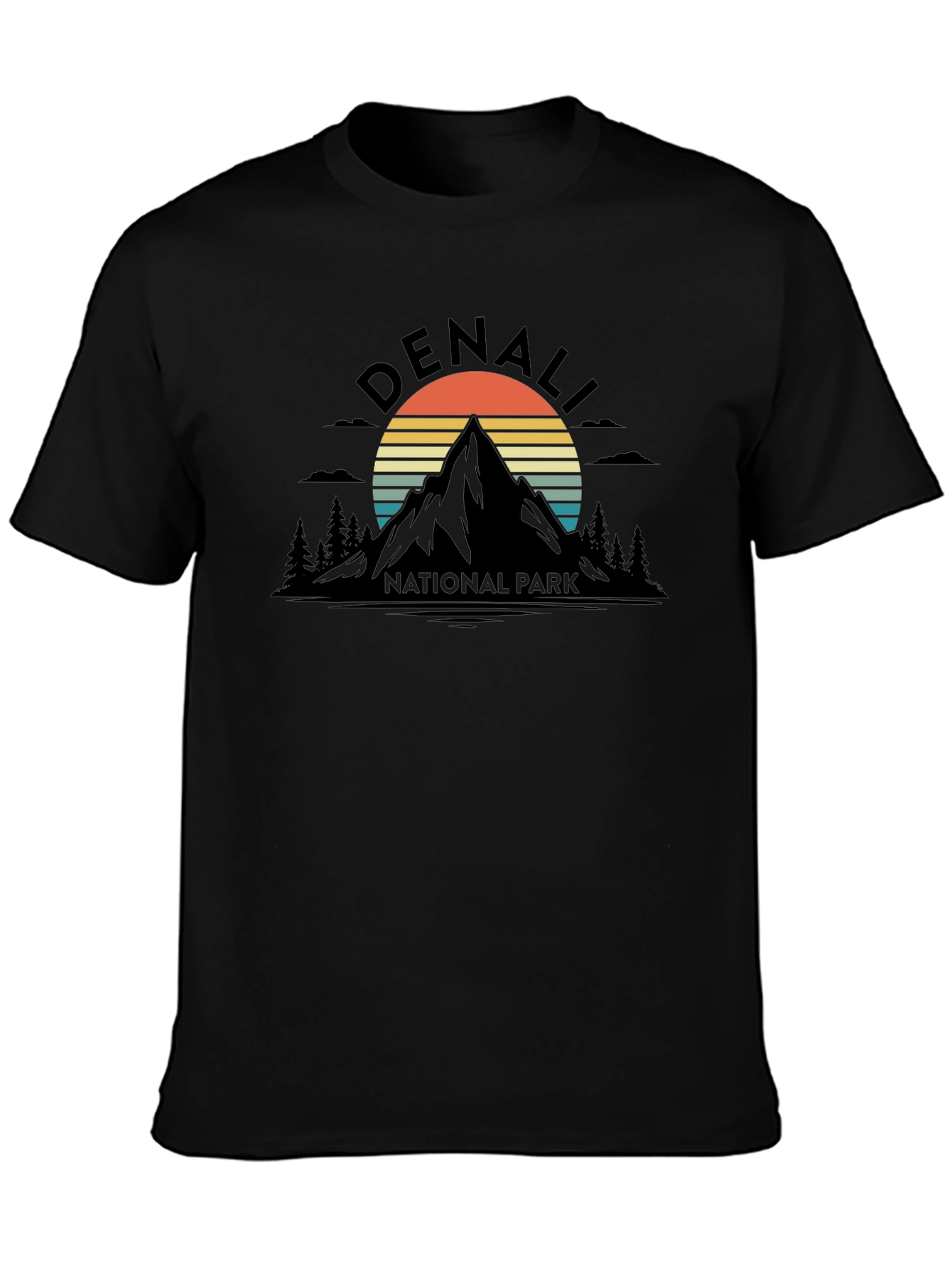 Denali National Park Graphic Tee - Retro Mountain T-Shirt