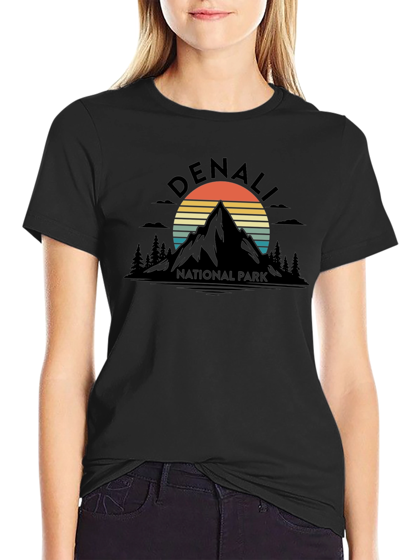Denali National Park Graphic Tee - Retro Mountain T-Shirt