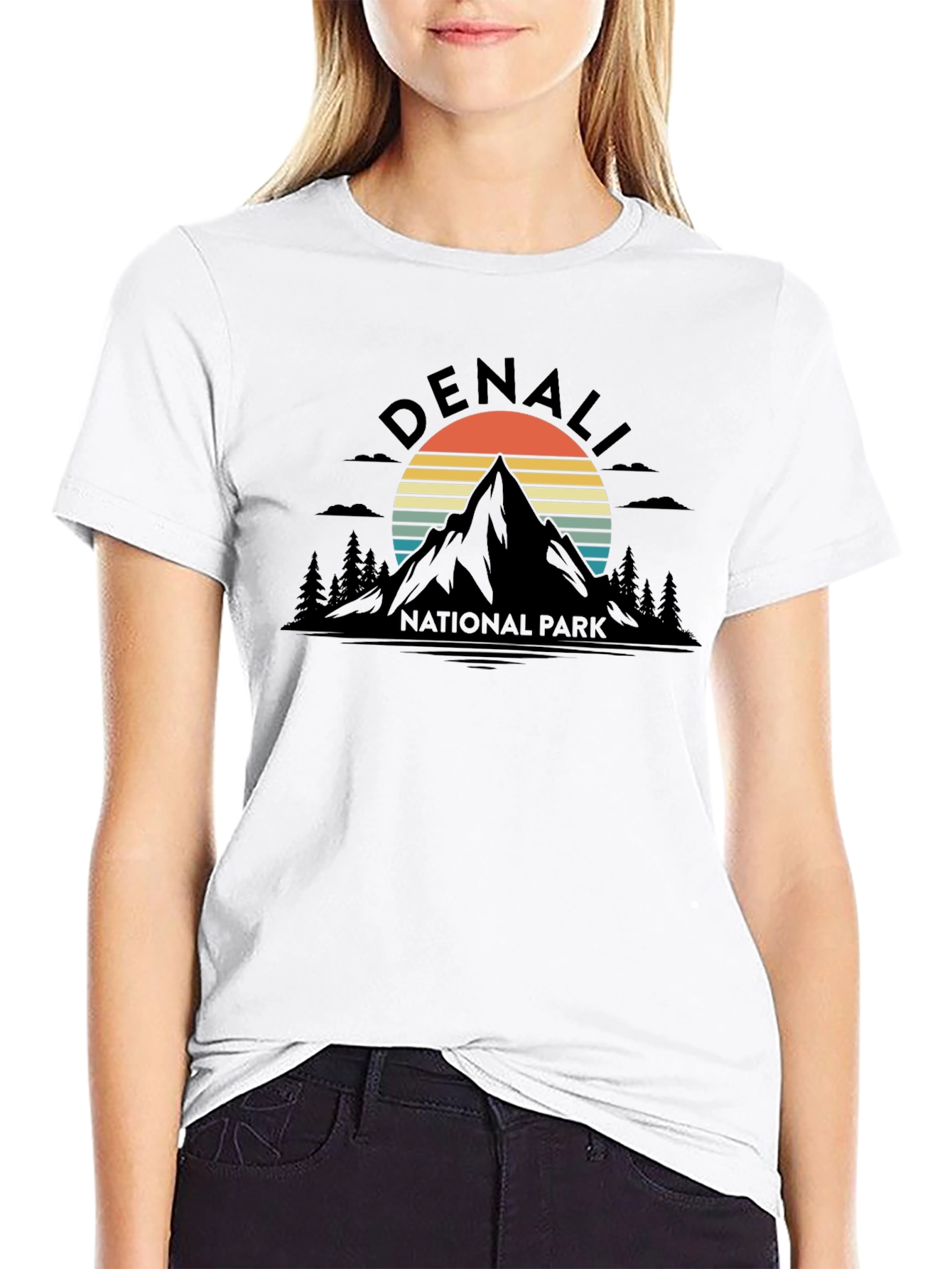 Denali National Park Graphic Tee - Retro Mountain T-Shirt