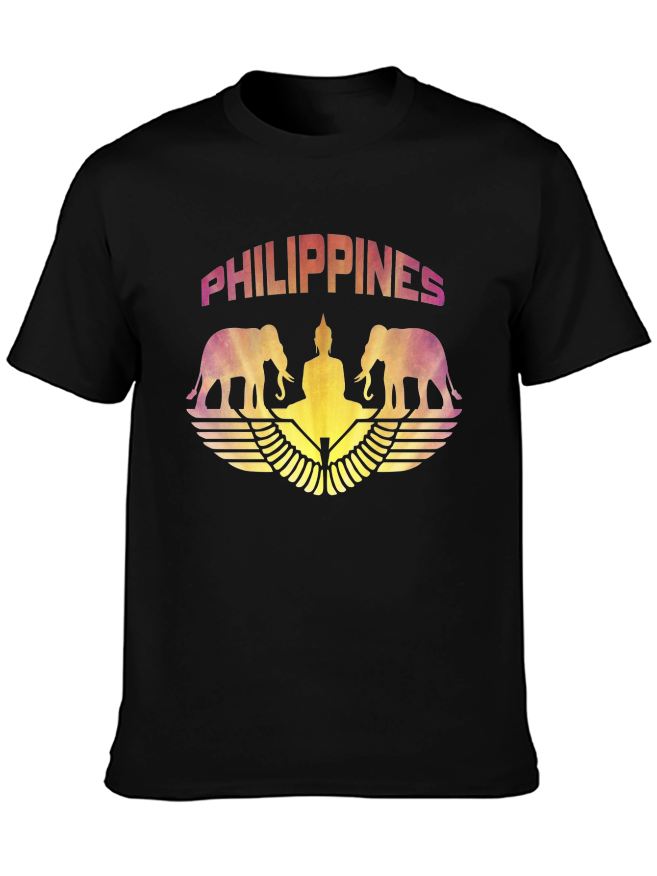Philippines Elephant Buddha Graphic T-Shirt