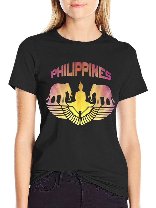 Philippines Elephant Buddha Graphic T-Shirt