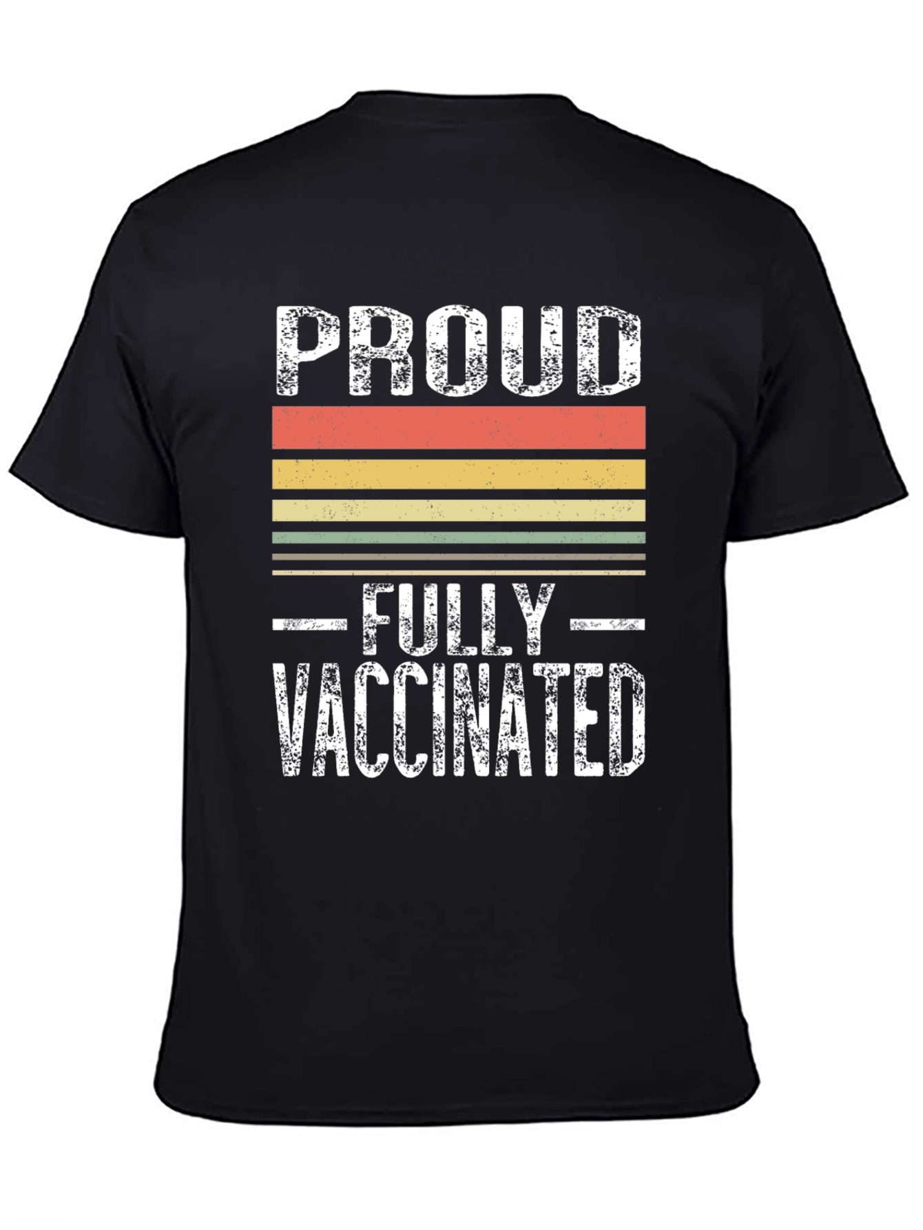 Proud Fully Vaccinated T-Shirt Retro Design
