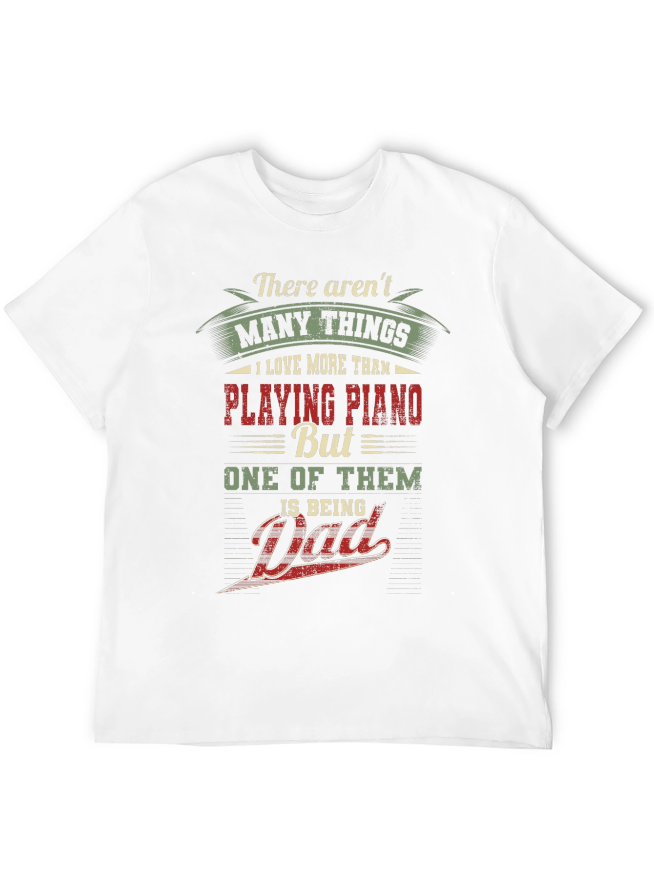Piano Dad Graphic Tee - Musician Father T-Shirt