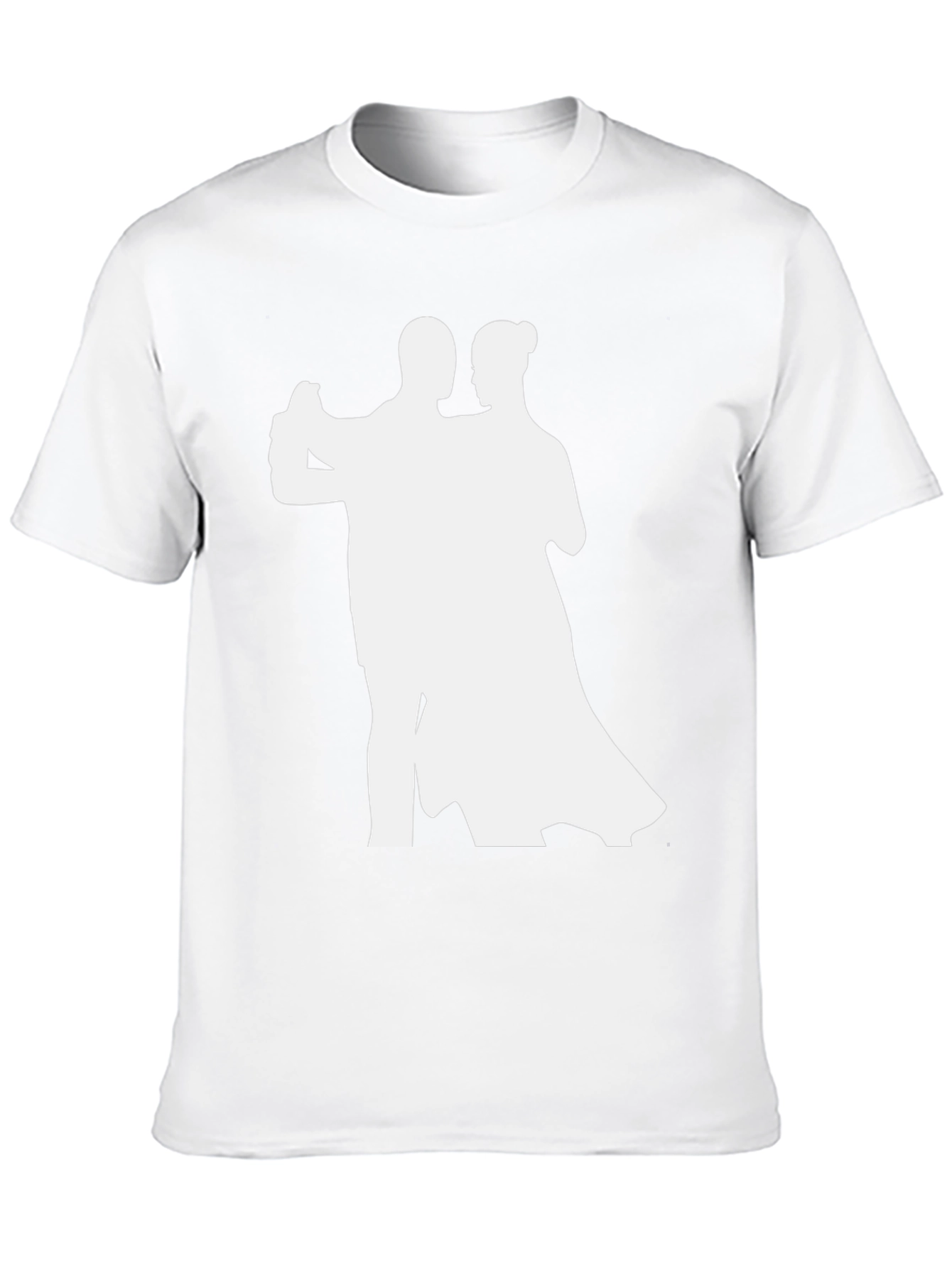 Dancing Couple Graphic Tee - Stylish Black T-Shirt